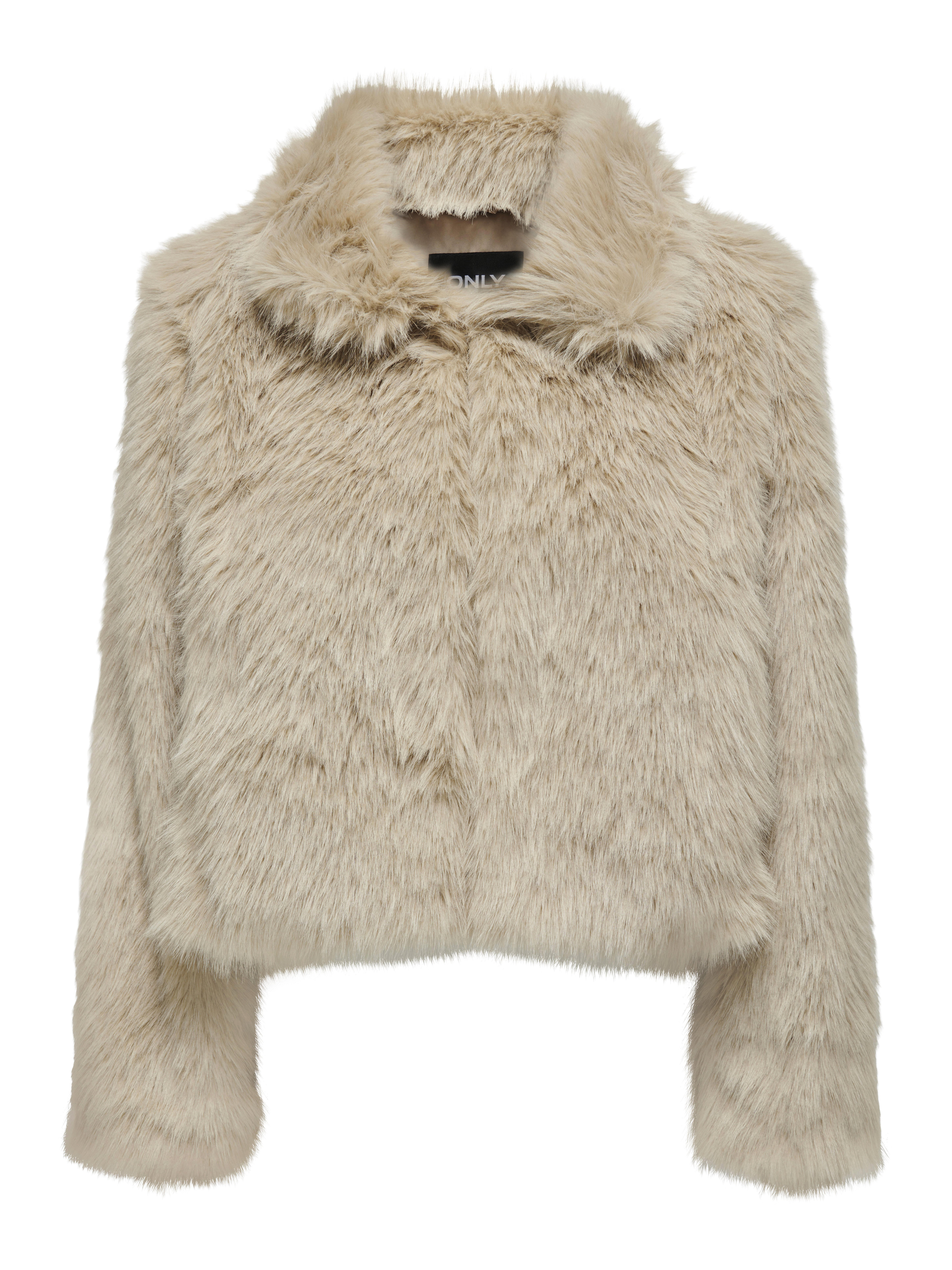 Only, Damen, Leichte Jacken, Onlmanny Faux Fur Jacket Cc Otw, Beige, (S) - Bild 3