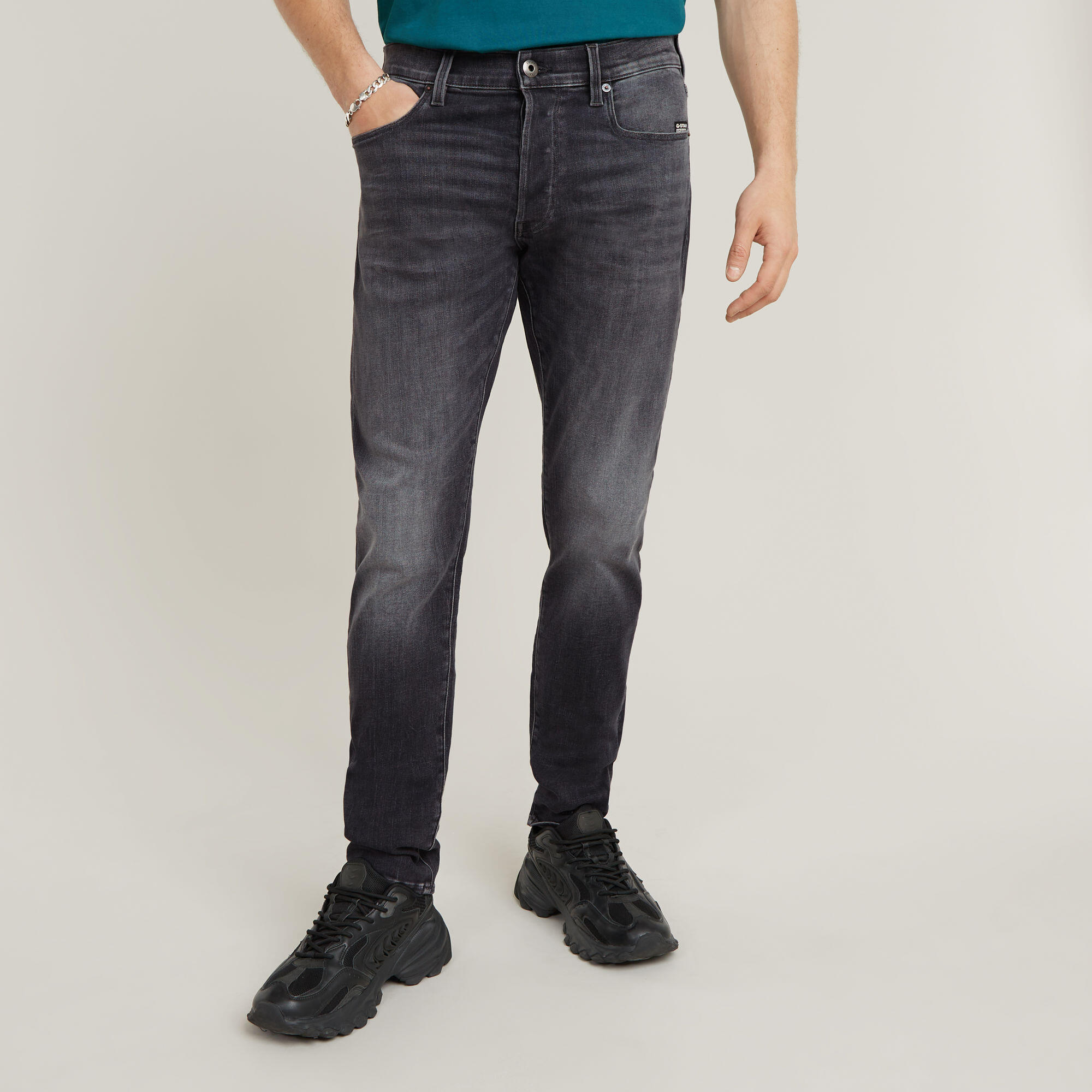G-Star Raw Herren Slim Fit Jeans Schwarz Gr. 32/30 - Bild 4