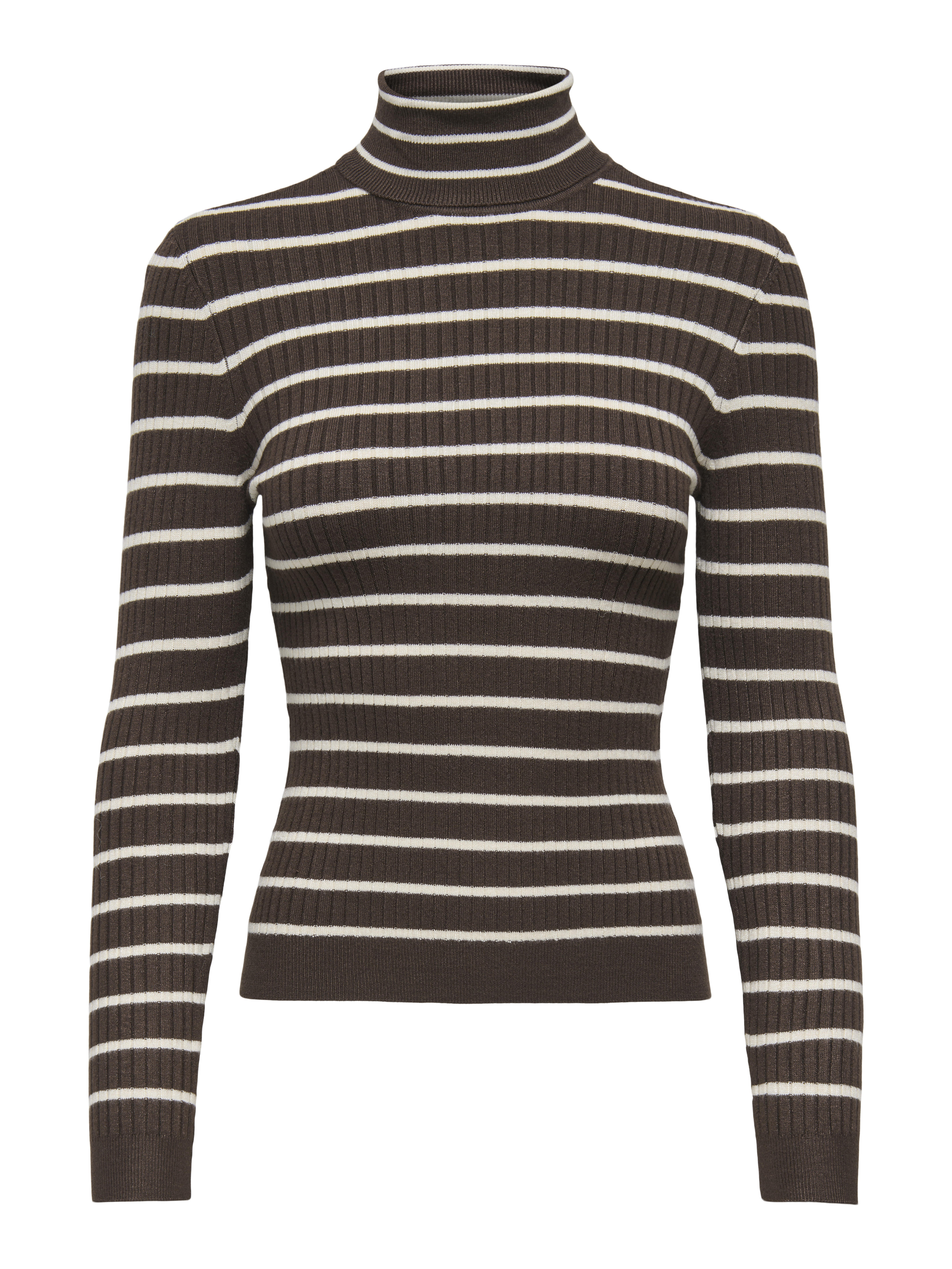 Only - Onlkarol L/S Rollneck Pullover Knt Noos Coffee Bean - Gr. - M