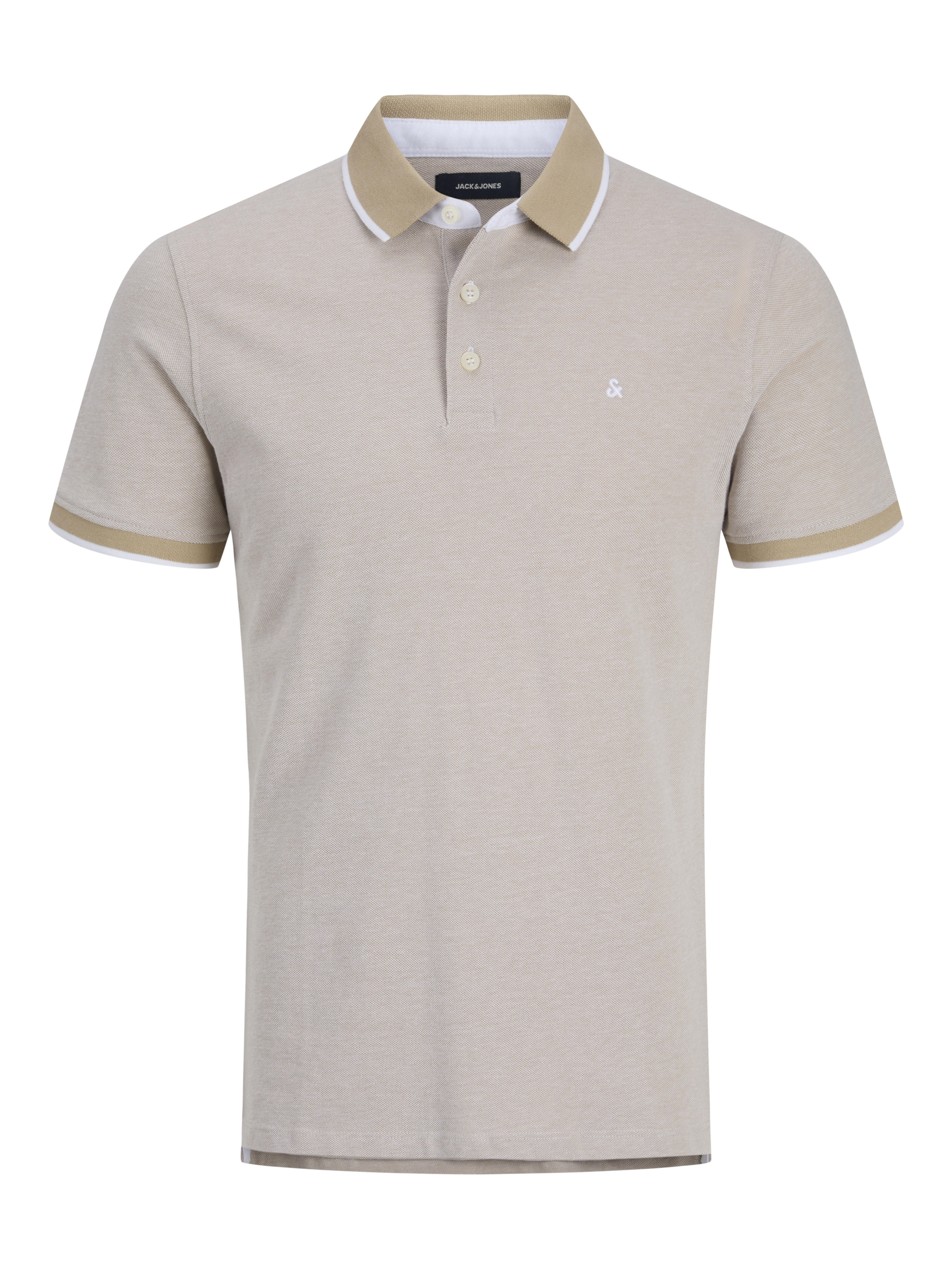 Jack & Jones Herren Poloshirts Beige Gr. Mittel - Bild 4