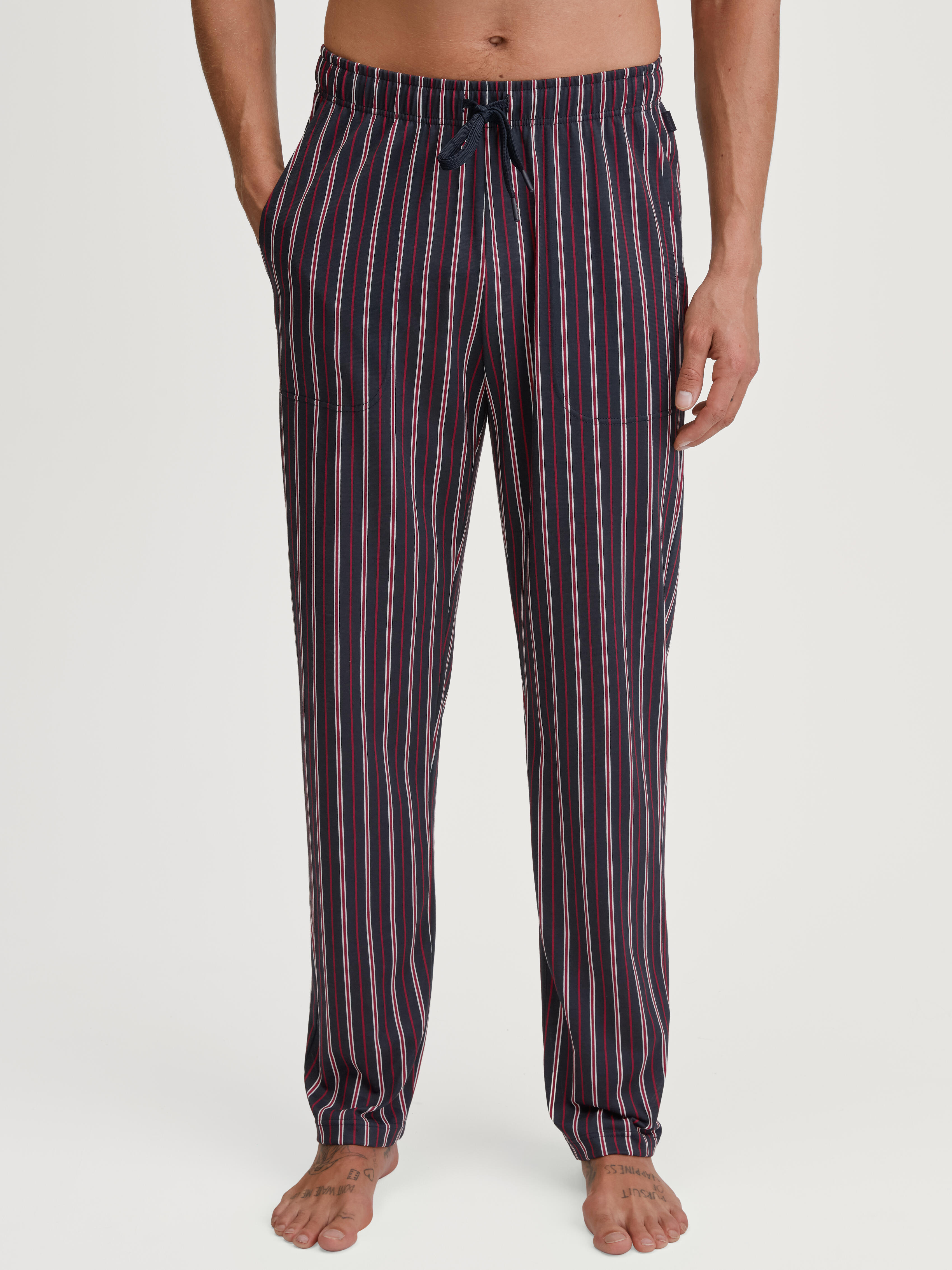 Calida Herren Rot Remix Basic Sleep Pyjamahose Mit Seitentaschenfür Ll, Lässig, Bequem & Stilvoll - Bild 2