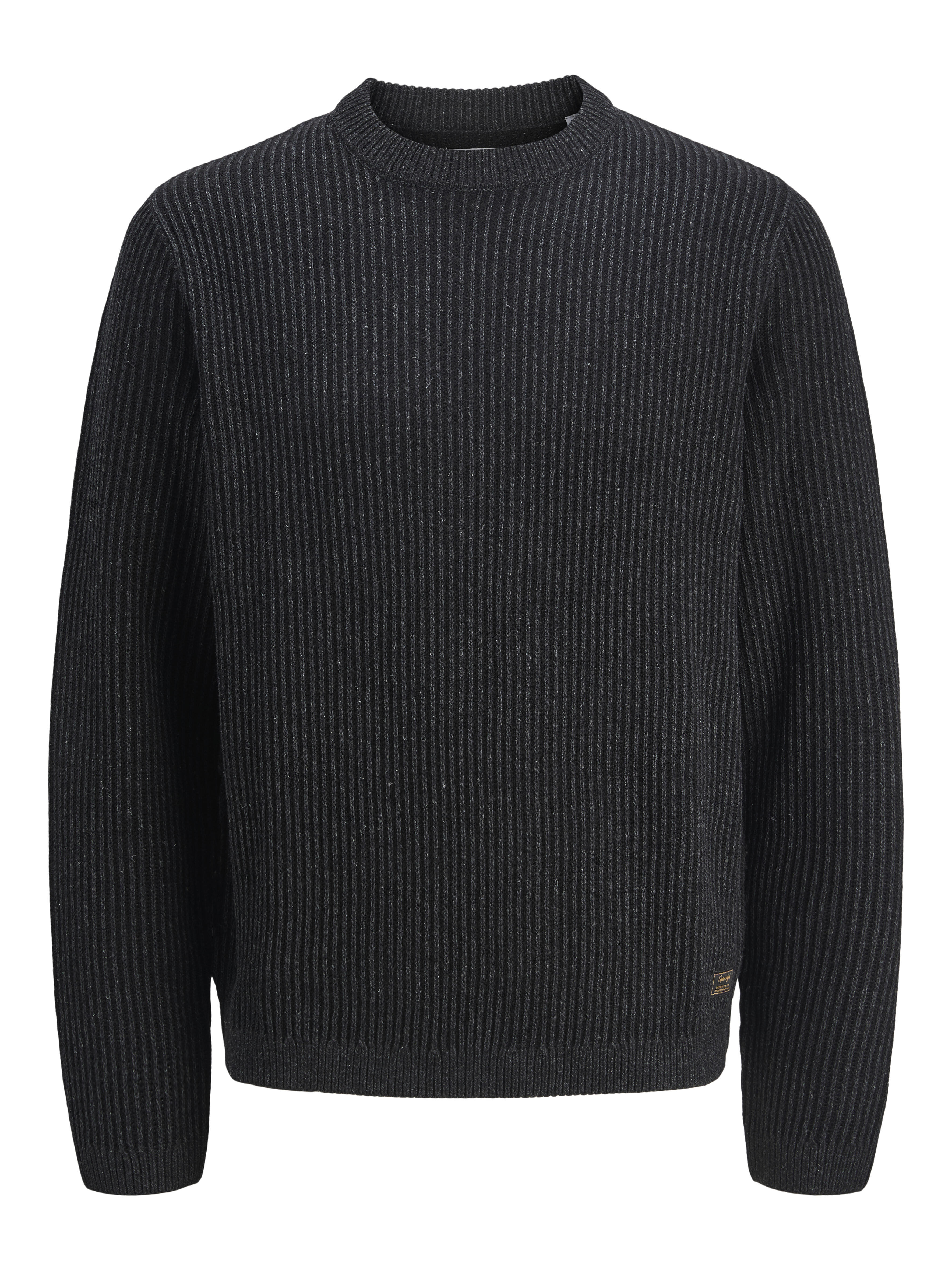 Jack & Jones Herren Schwarz Rundhalspullover "Jjedover Knit Crew Neck Sn", Gr. Xl, Strick, Obermaterial: 42% Baumwolle, 40% Polyacryl, 18% Polyes... - Bild 9