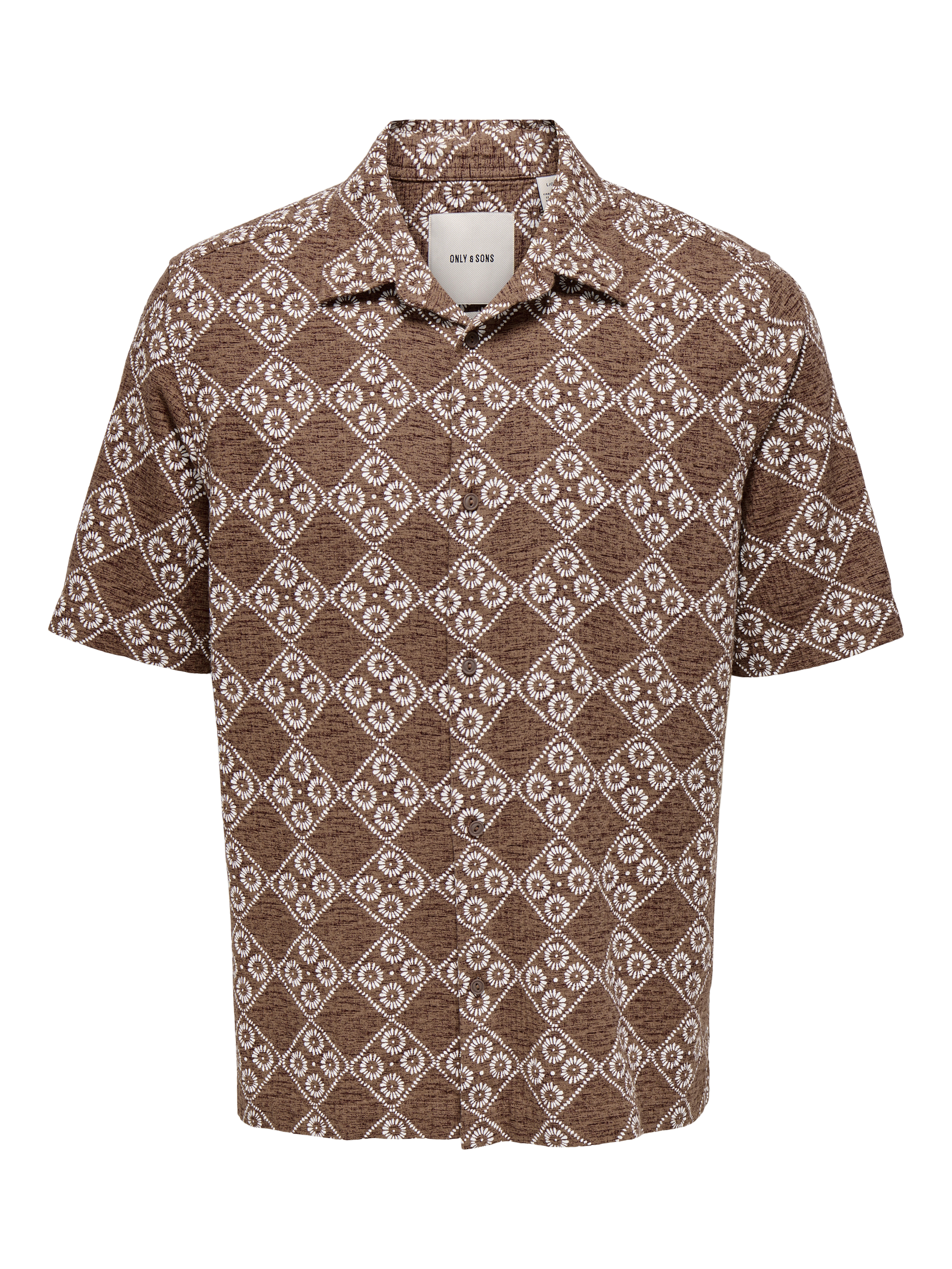 Only & Sons Herren Hemd Regular Fit Gr. L Dunkelrot - Bild 3