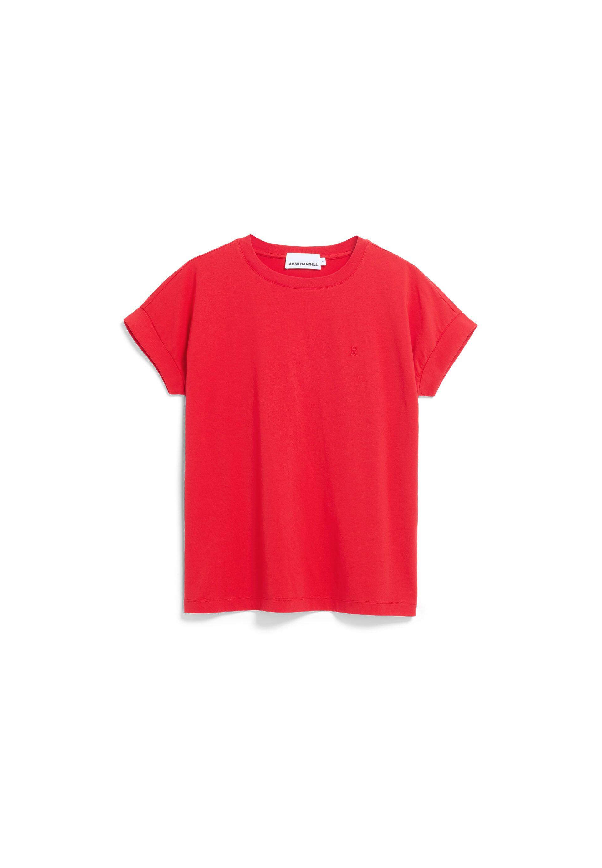Armedangels - Idaara T-Shirt Mars Red - Gr. - S