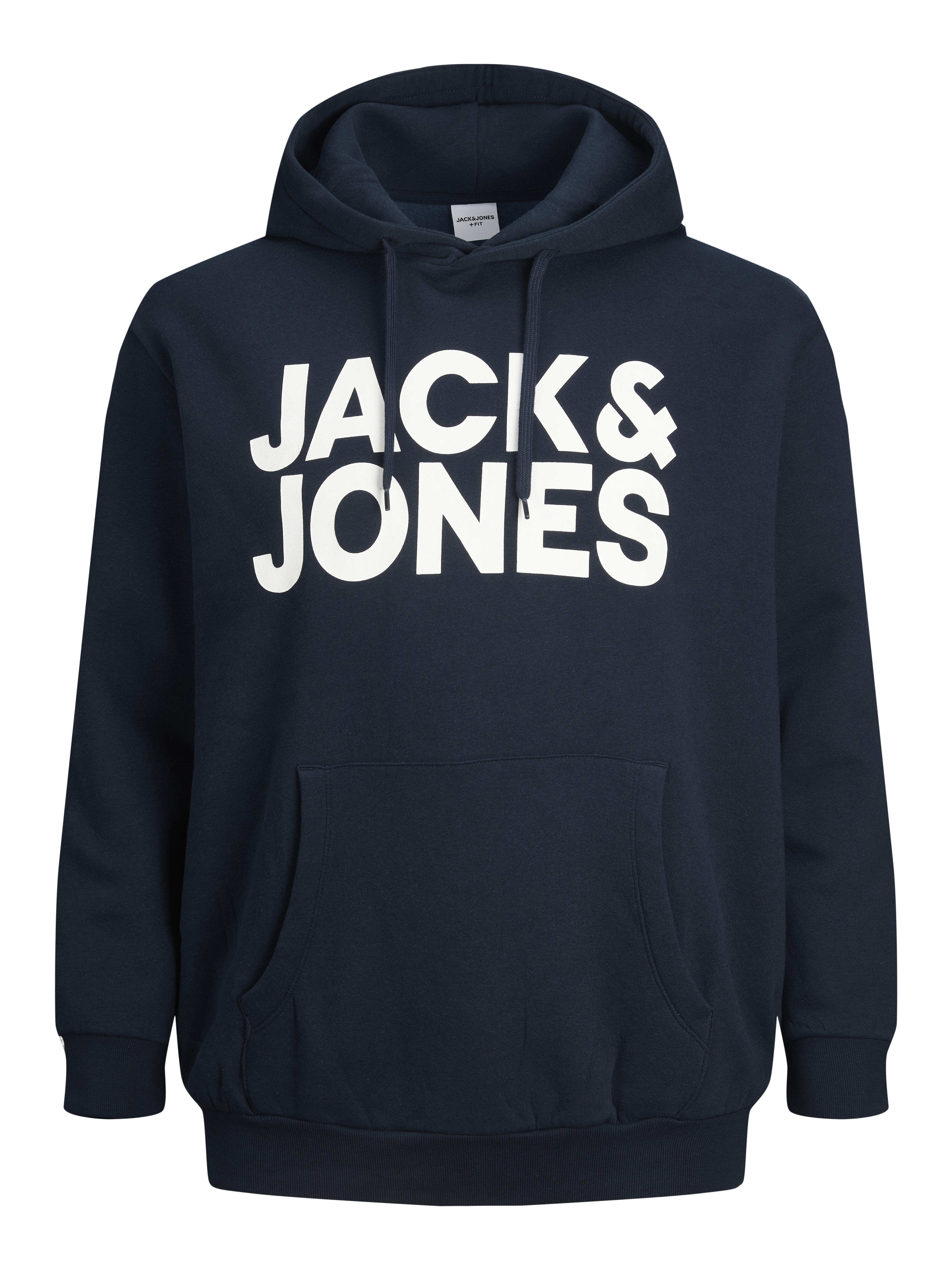 Jack & Jones Herren Blau Hoodie Große Größe Corp Logo - Bild 5