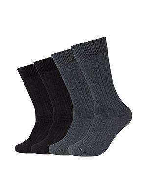 s.Oliver Red Label Basic-Socken (4 - Deutschland 39-42 Paar) | - (5800) grau/blau