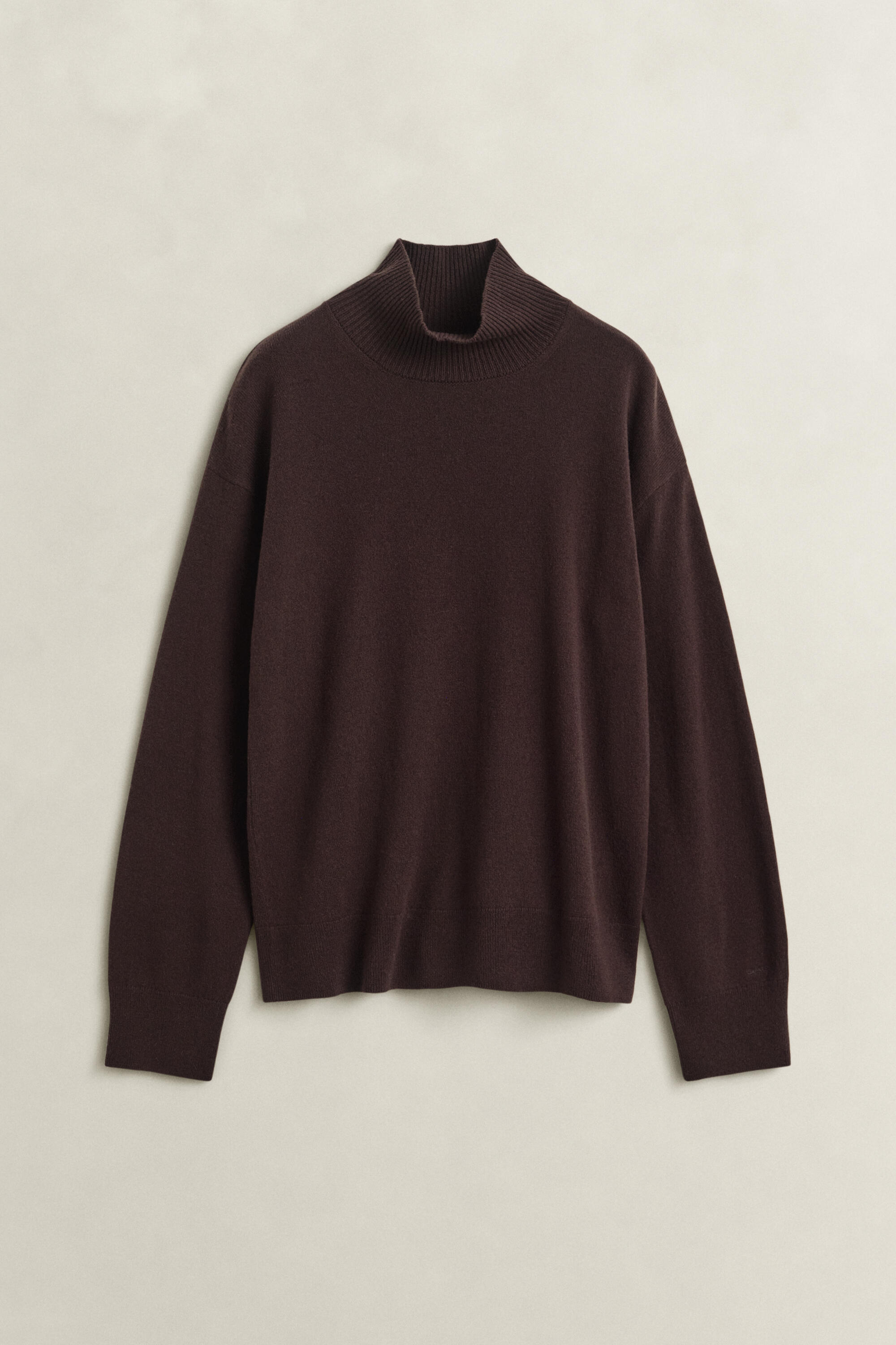 Gant Damen Deep Braun Stehkragenpullover Aus Feiner Lambswool (L) - Bild 3