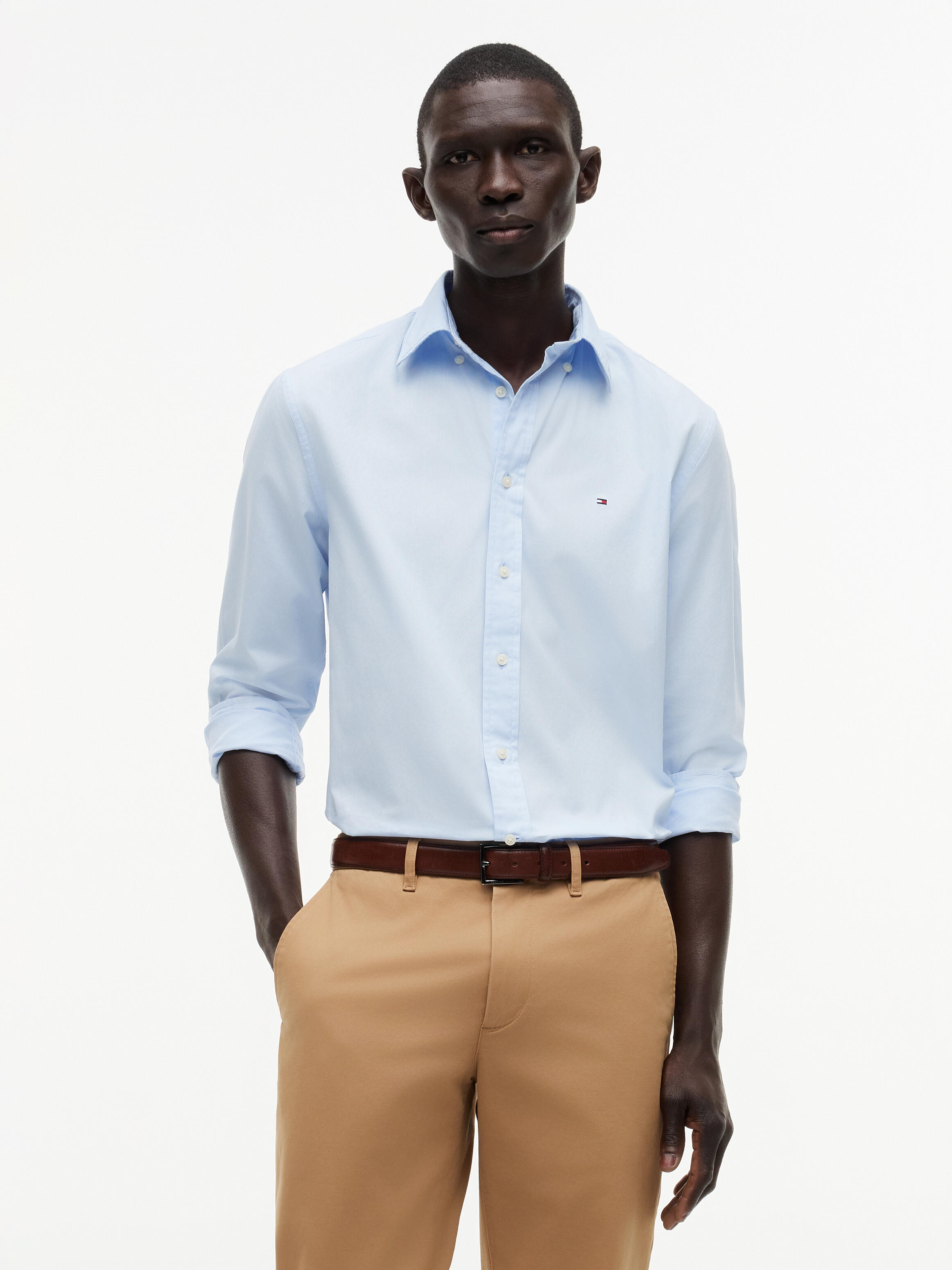 Tommy Hilfiger Herren Core Flex Poplin Solid Rf Shirt Mw0mw39988 L/S Shirt (1er Pack) - Bild 6