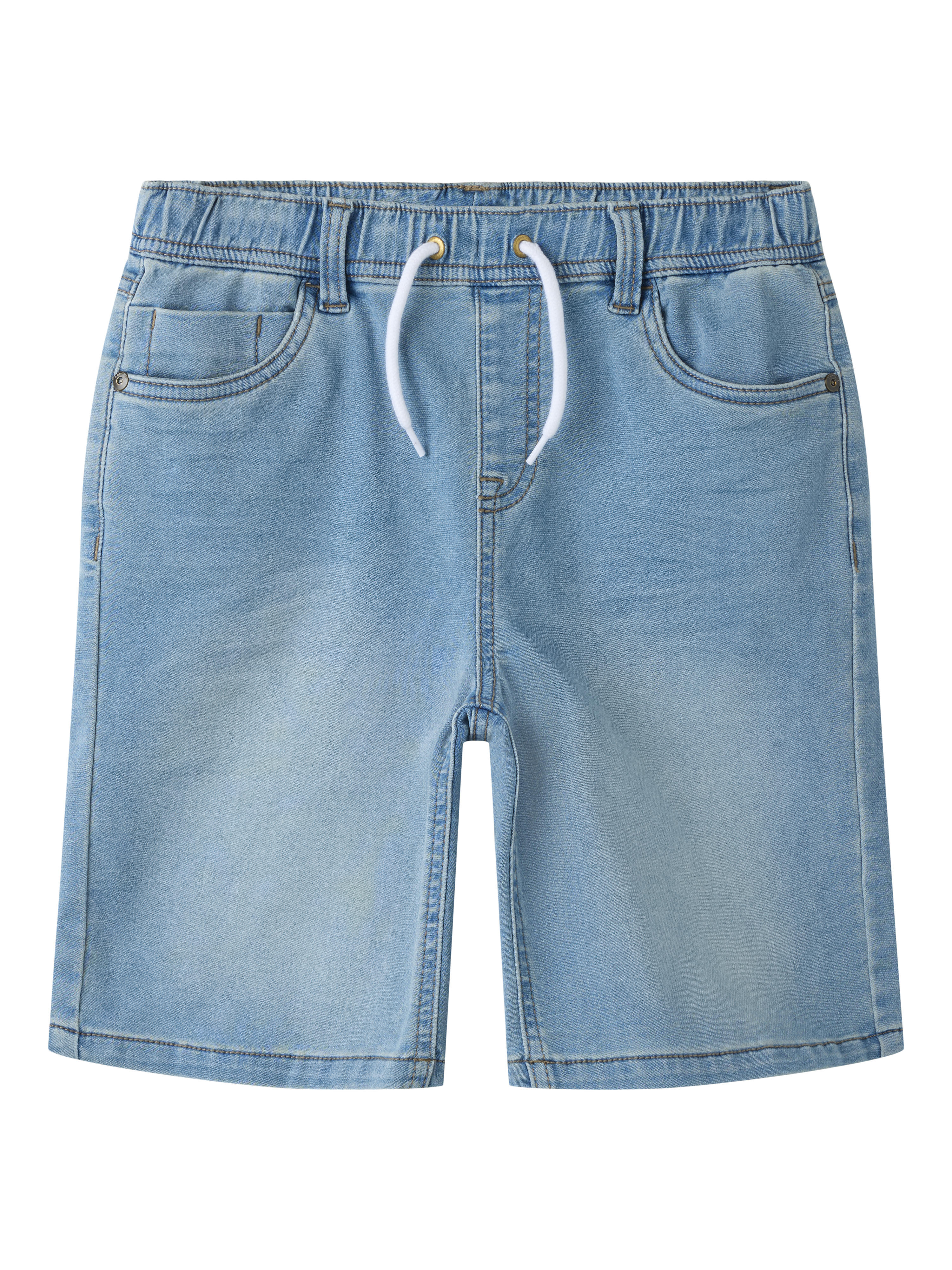 Name It Herren Blau Jeansshorts 13197241 Regular Fit - Bild 2
