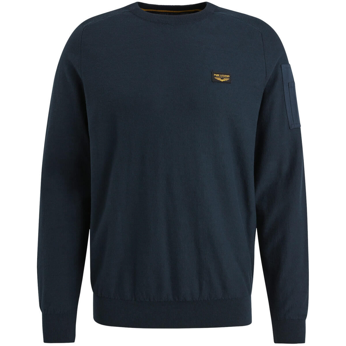 PME Legend Herren Rundhals Pullover R-NECK AMERICAN CLASSIC - Regular Fit - Bild 4