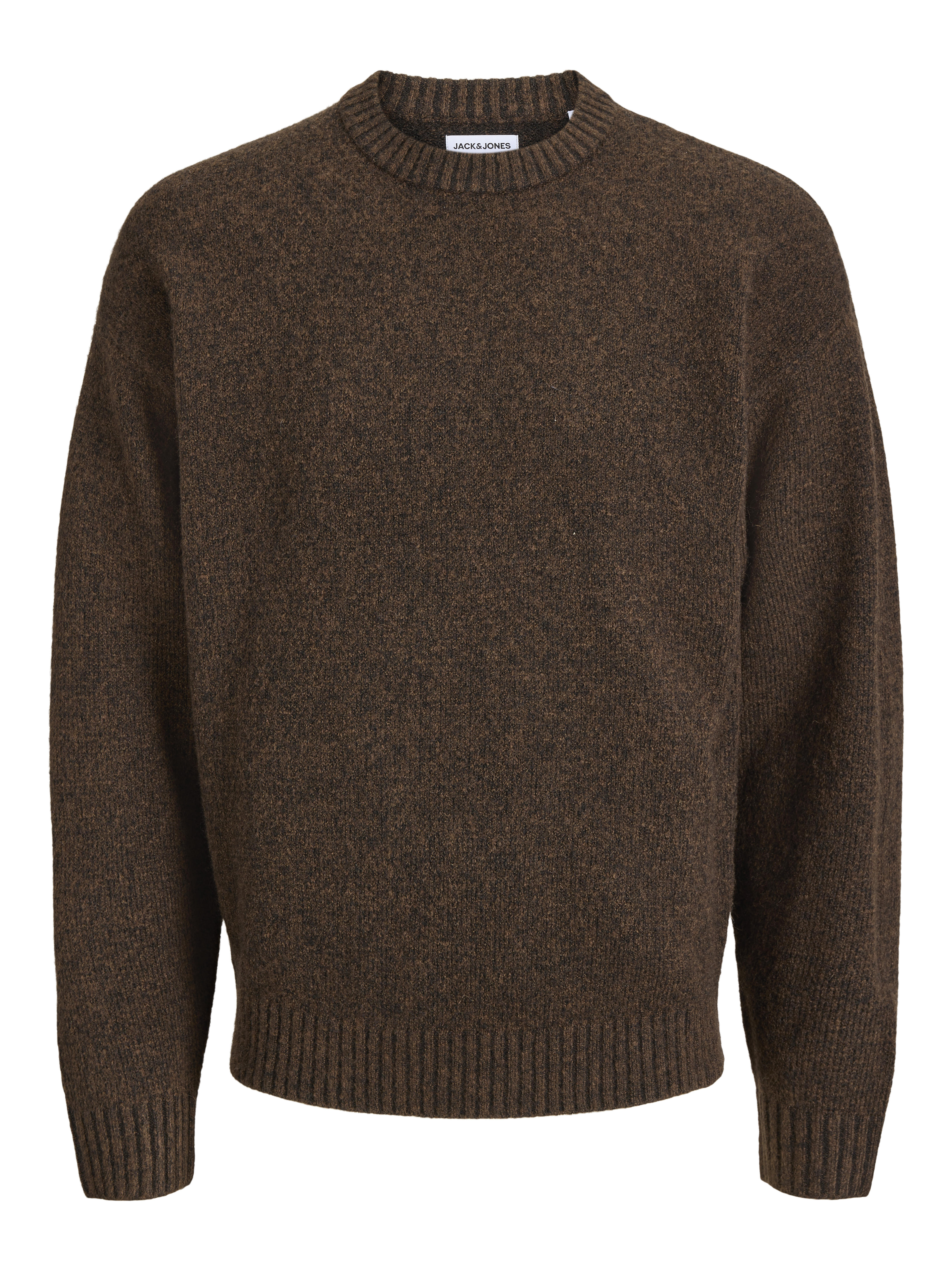 Einfarbig Strickpullover | Relaxed Fit, Einfarbig, Langarm, Casual, Bei max. 30°C im schongang waschen - Bild 3