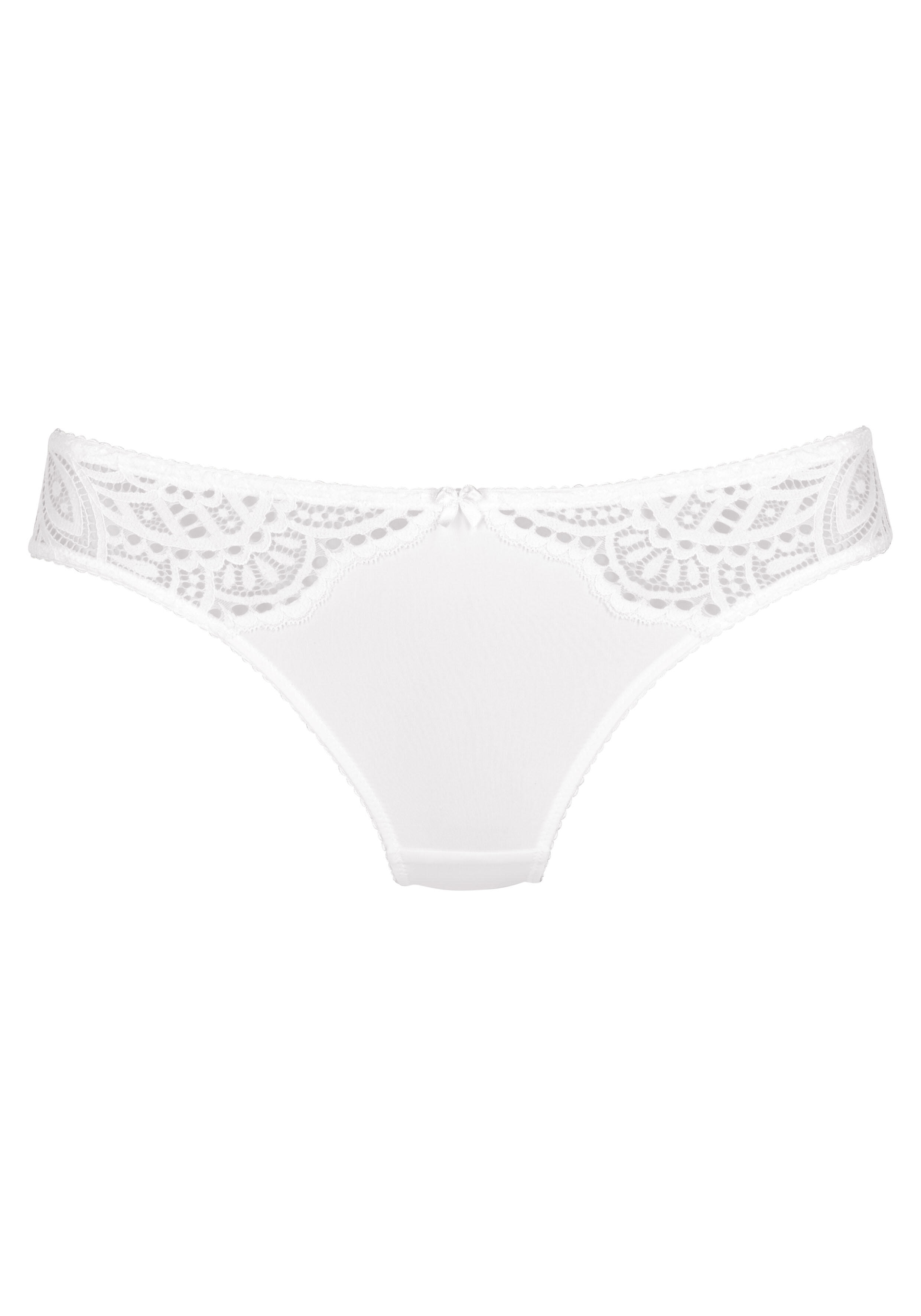 Lascana Aurora Slip Spitze Zierschleife Für Damen Weiß in Größe 36/38 - Bild 3