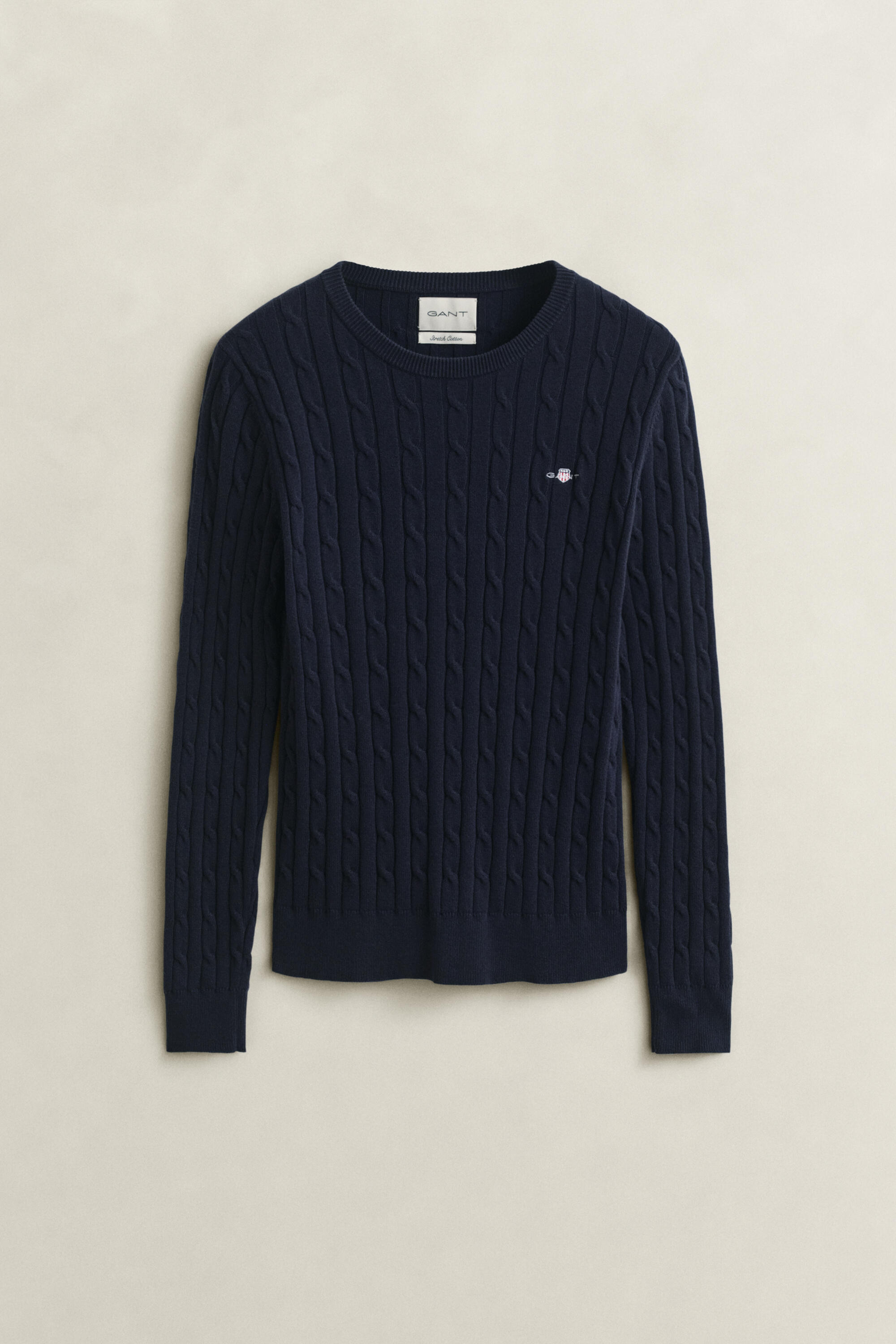 Gant Cable Knit Logo Sweater - Bild 4