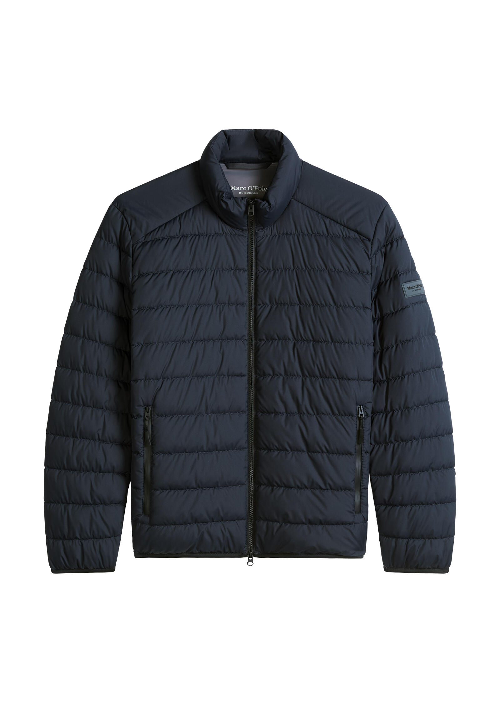 Marc O'polo Herren Steppjacke - Woven Outdoor Jackets Stehkragen Zipper Uni Blau M - Bild 5