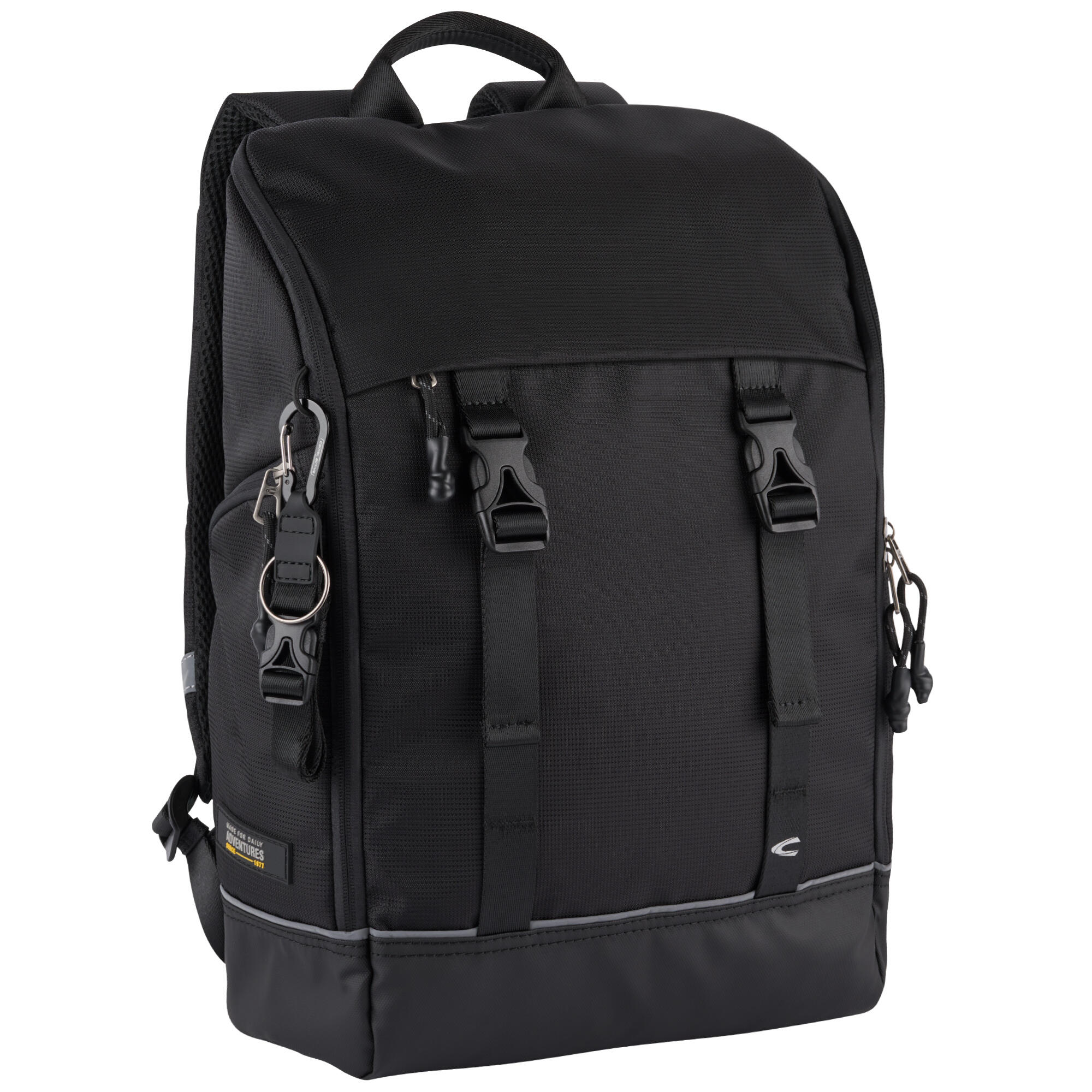 Camel Active Damen Schwarz Rucksack "Connect", Gr. B/H/T: 30Cm X 44Cm X 14Cm, Nylon, Beschichtet, Clean, Unifarben, Rucksäcke Rucksack, Perfekt D... - Bild 3