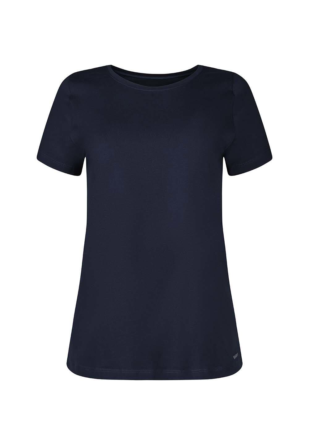 Skiny Damen - Shirt Kurzarm Night In Mix & Match Navy Blazer - Gr. - 44