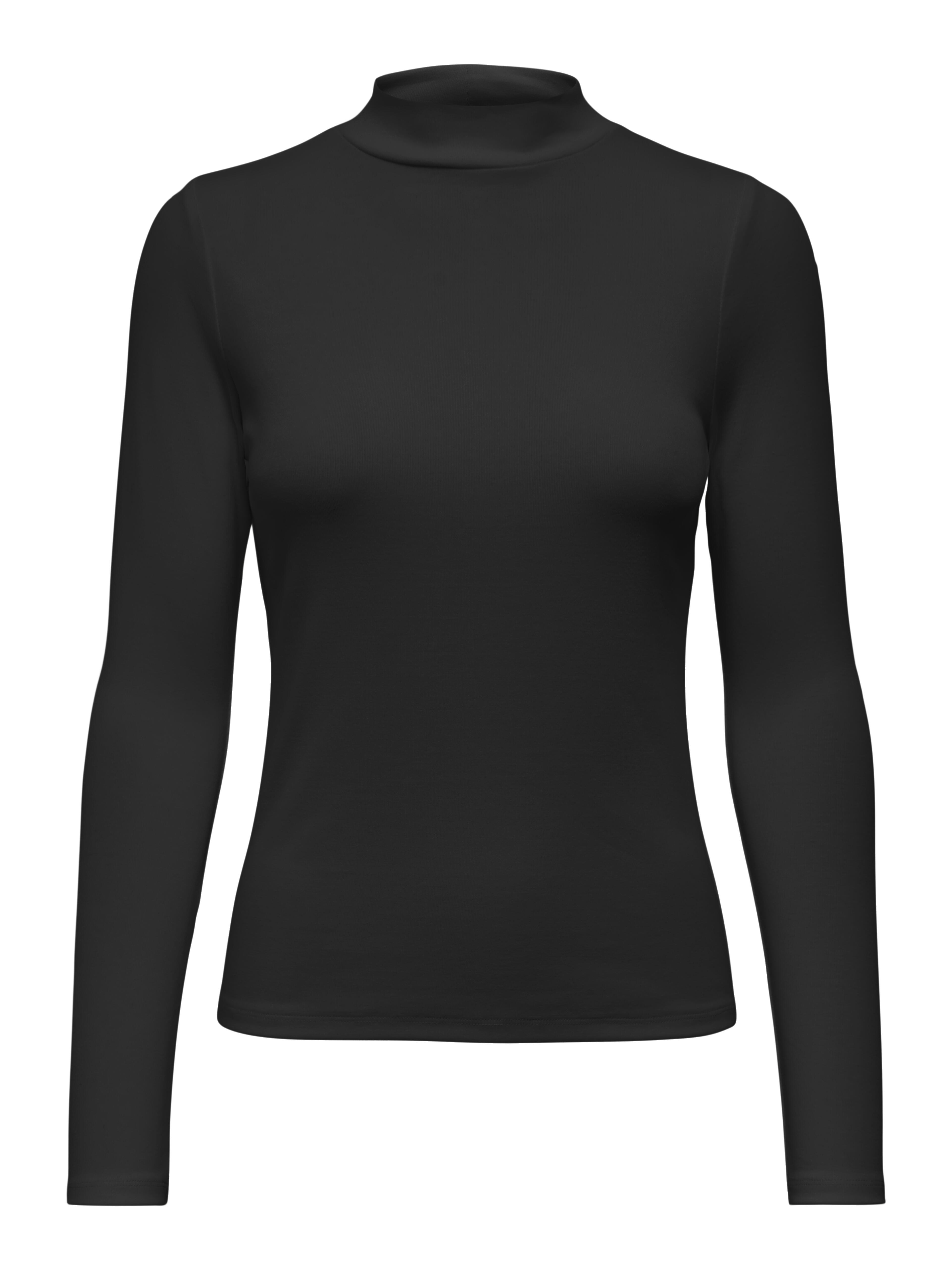 Only - Onlriley High Neck L/S Top Jrs Black - Gr. - S
