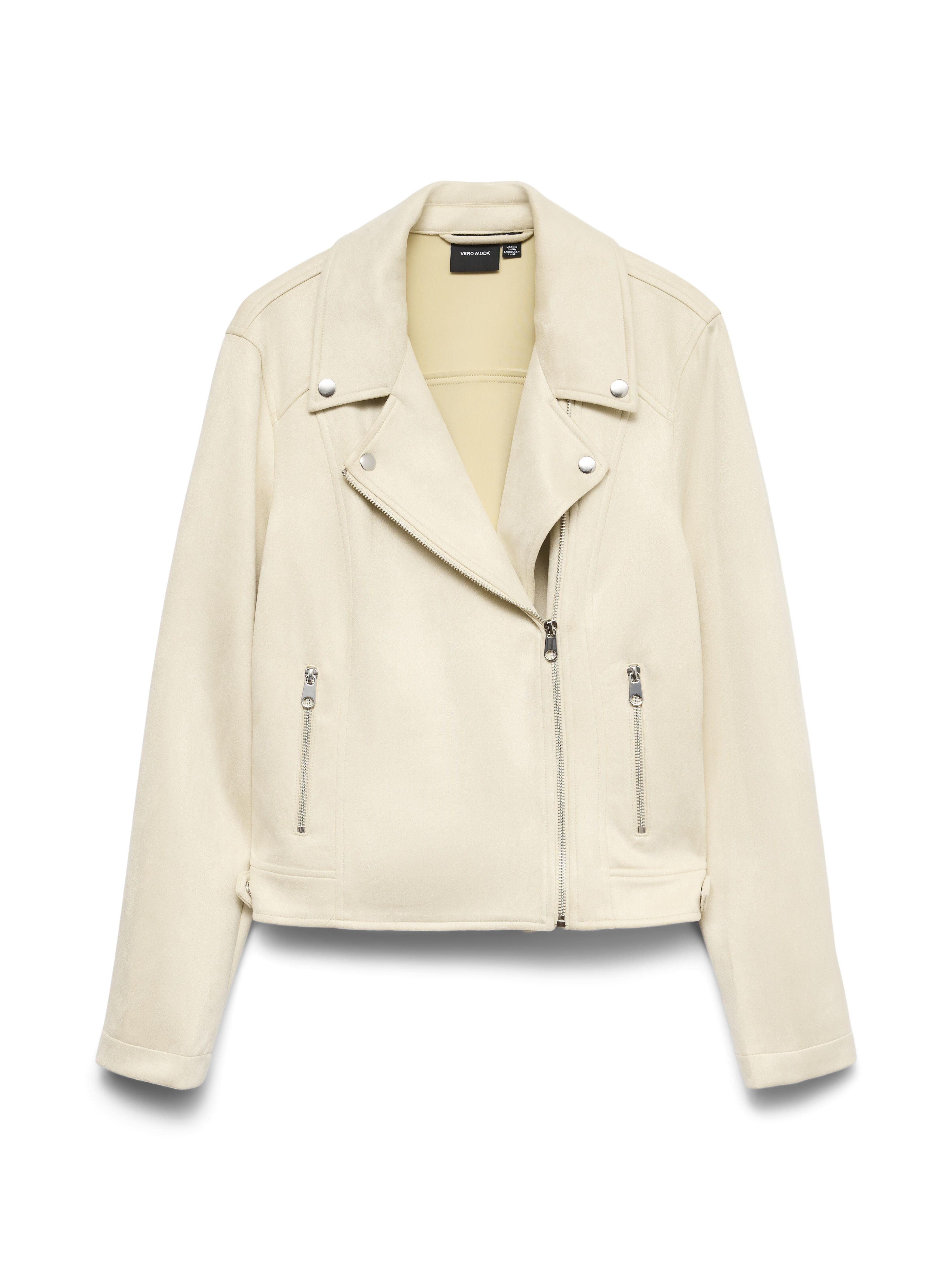 Vero Moda Vmjose Short Faux Suede Jacket Noos, Birch - Bild 2