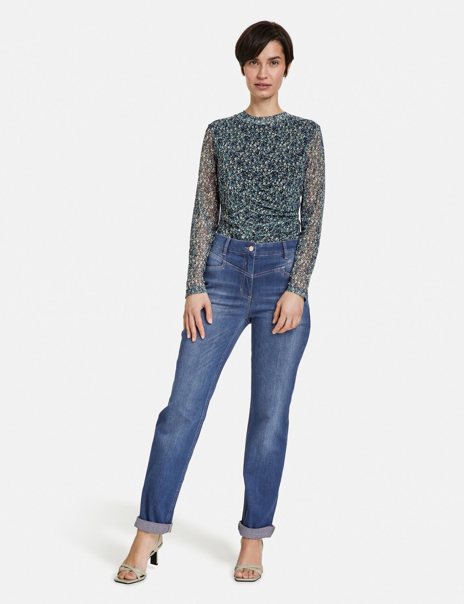 GERRY WEBER Edition Perfect4ever | Deutschland mit Kontrastnähten Jeans