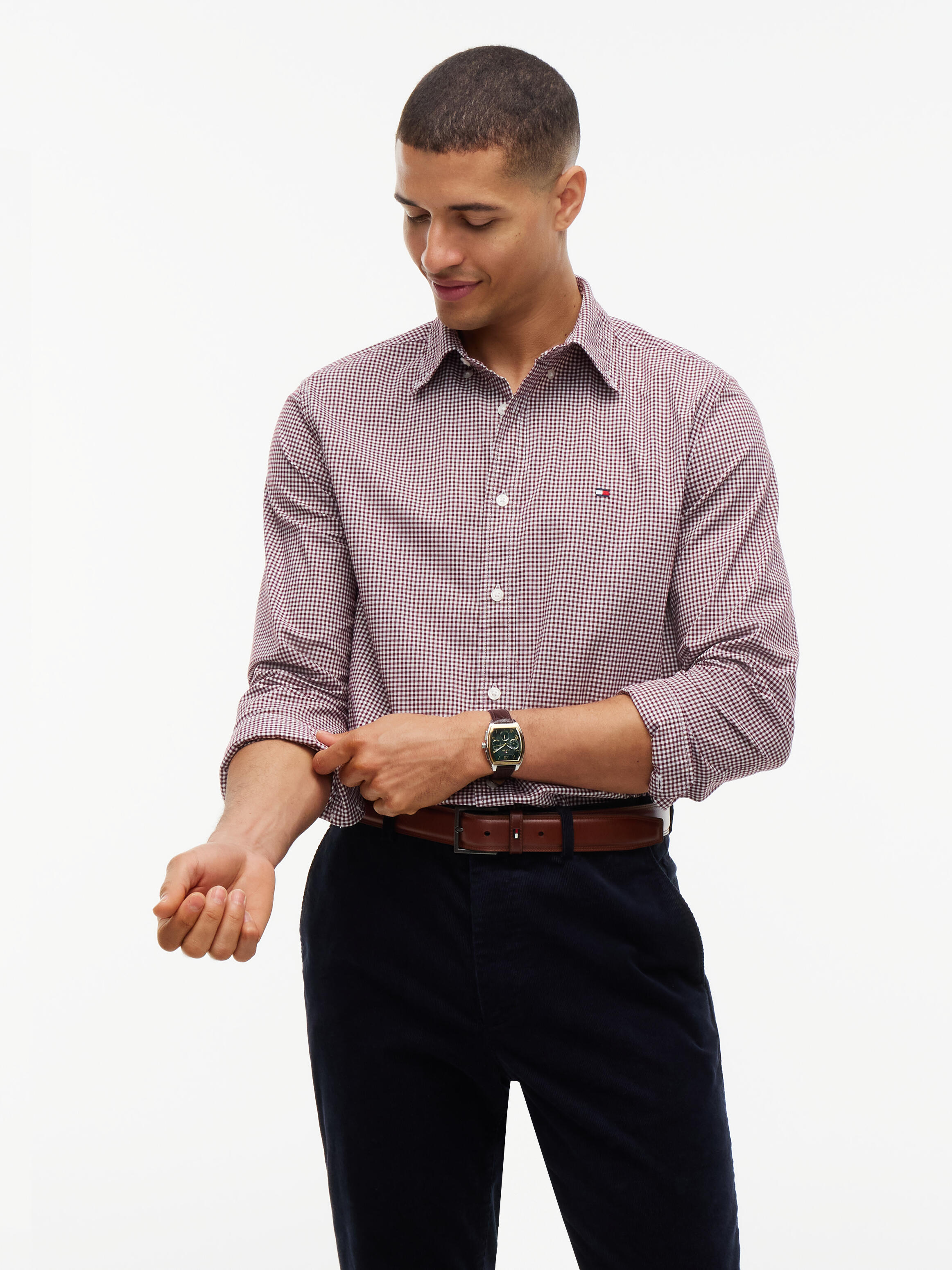 Tommy Hilfiger Flex Poplin Gingham Rf Shirt, Red - Bild 2