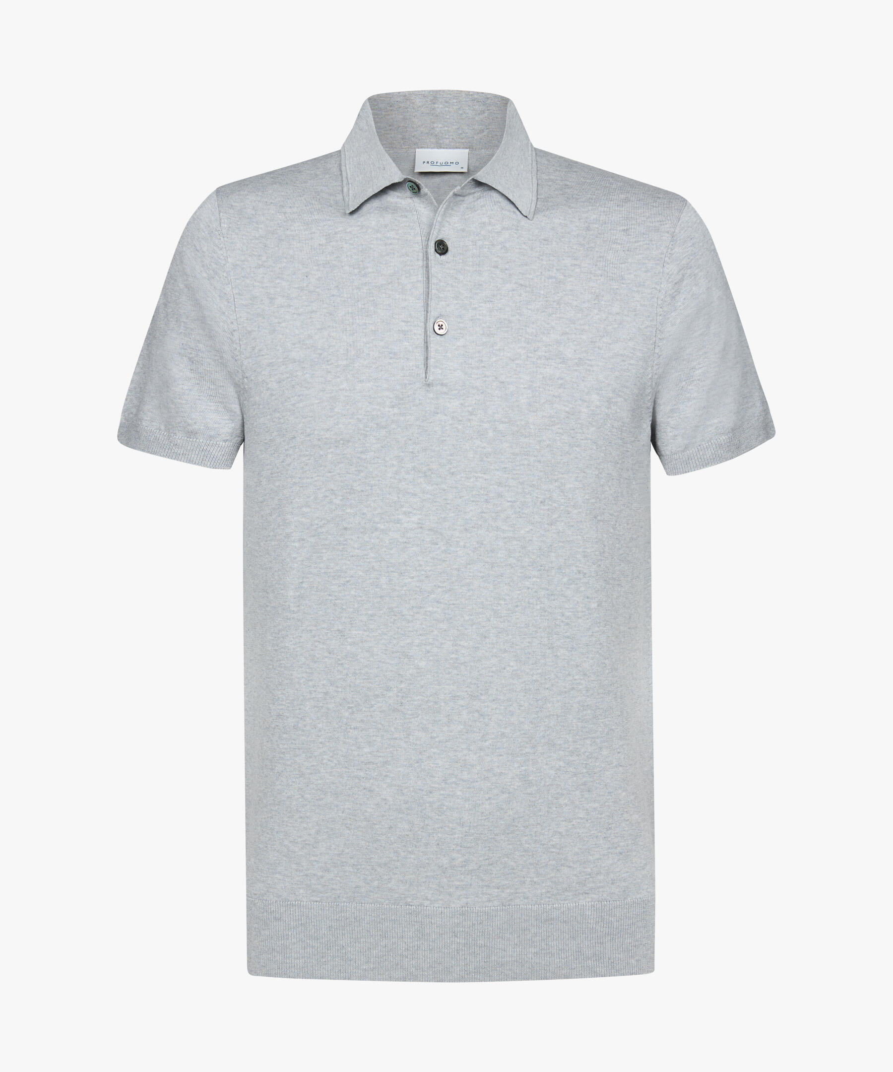 Profuomo - Graues Luxury Basic Polo Hellgrau - Gr. - M