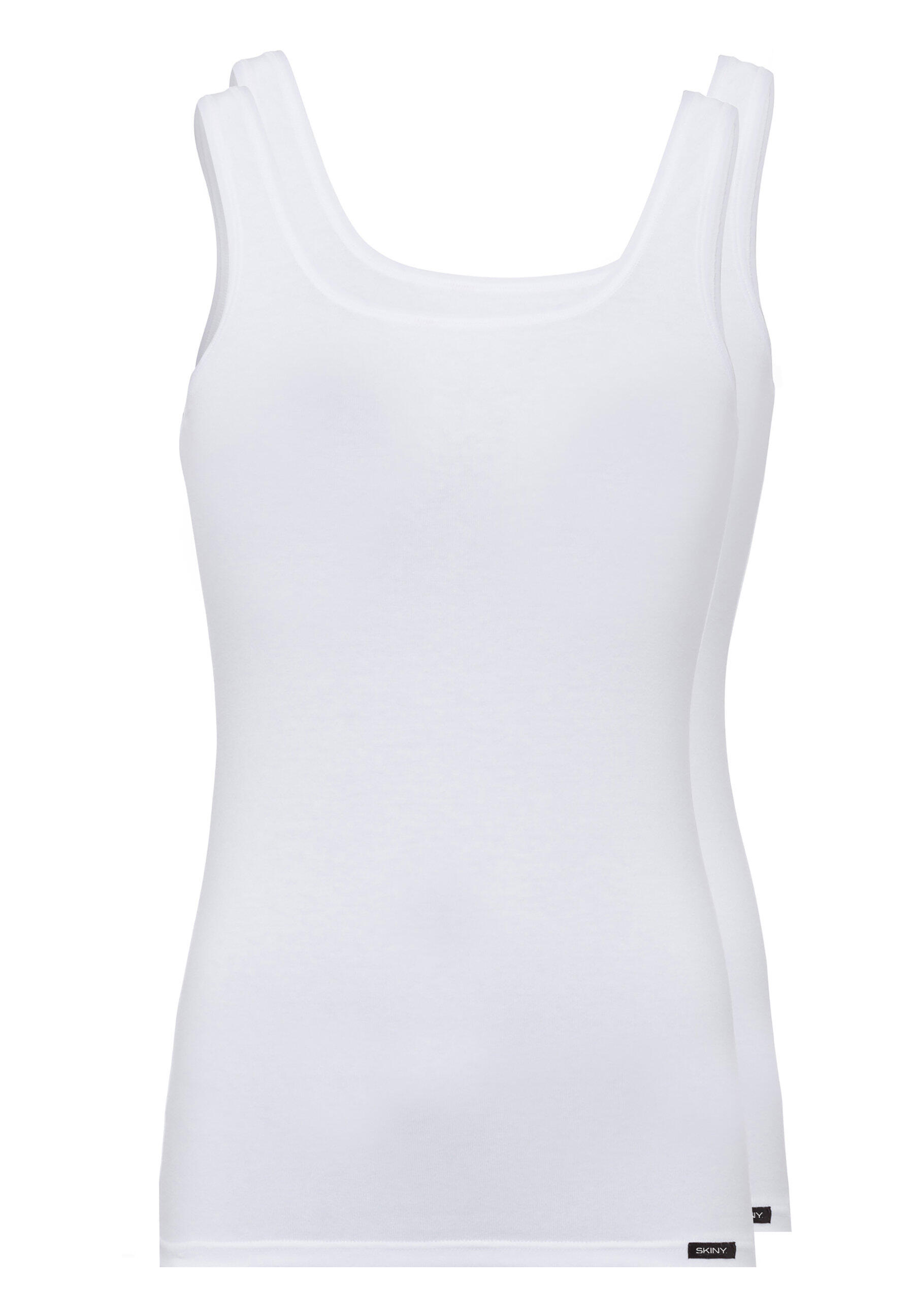 Skiny Damen Weiss Tank Top Cotton Advantage Im Doppelpack 81147, 40 - Bild 4