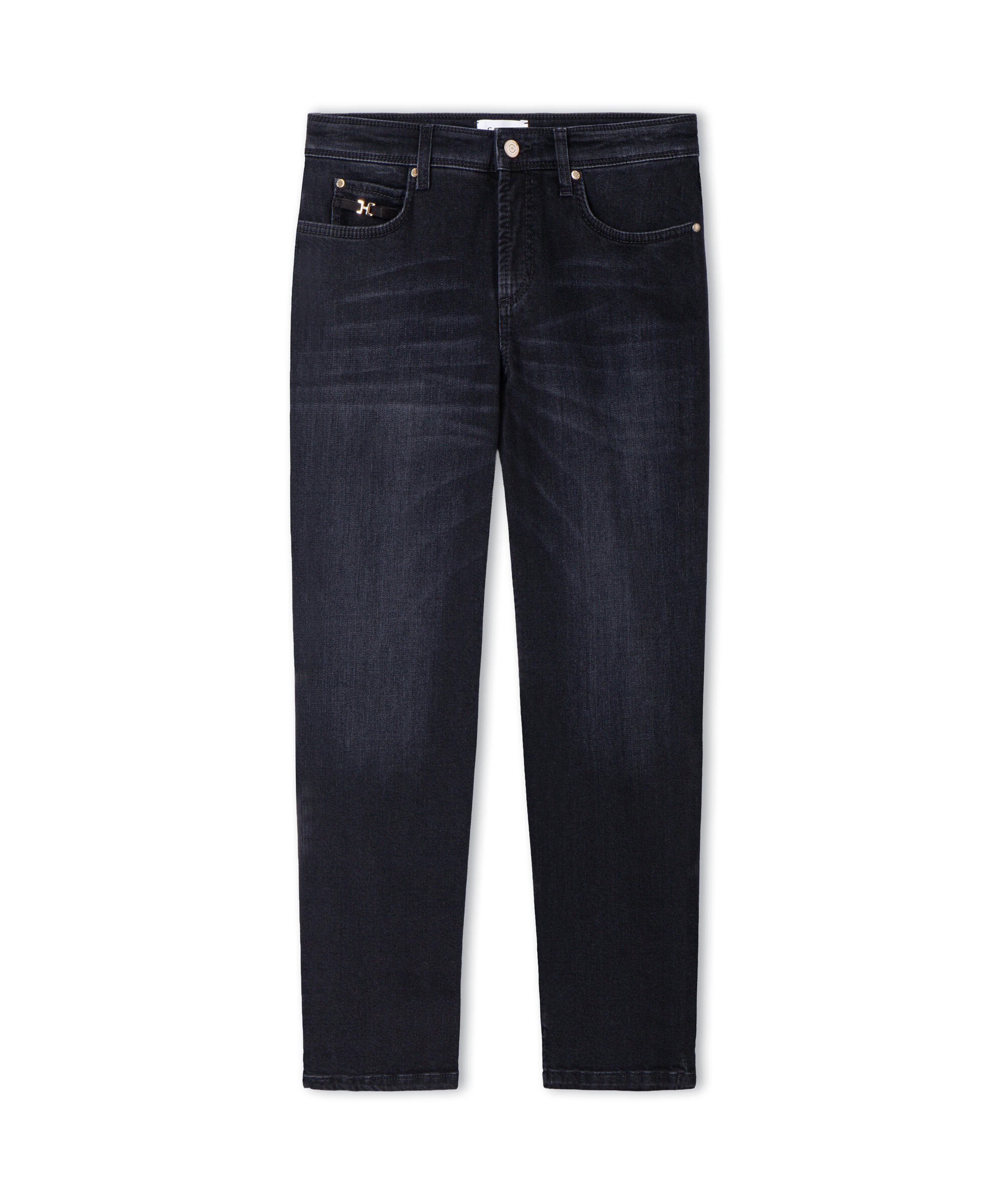 Cambio Damen Slim Fit Jeans Schwarz Gr. 42  - Image 2