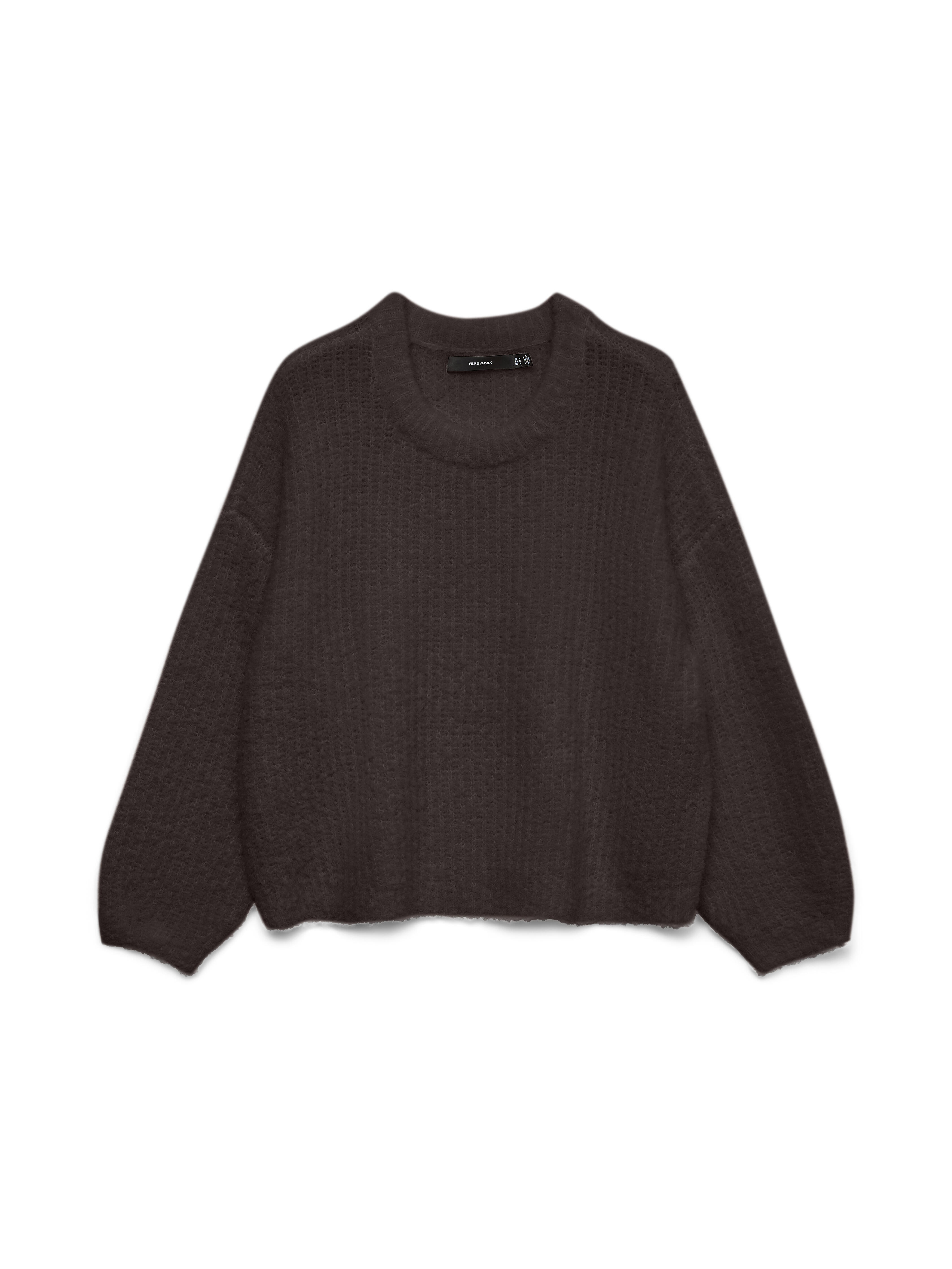 Vero Moda - Vmcarmen Ls O-Neck Pullover Chocolate Torte - Gr. - M