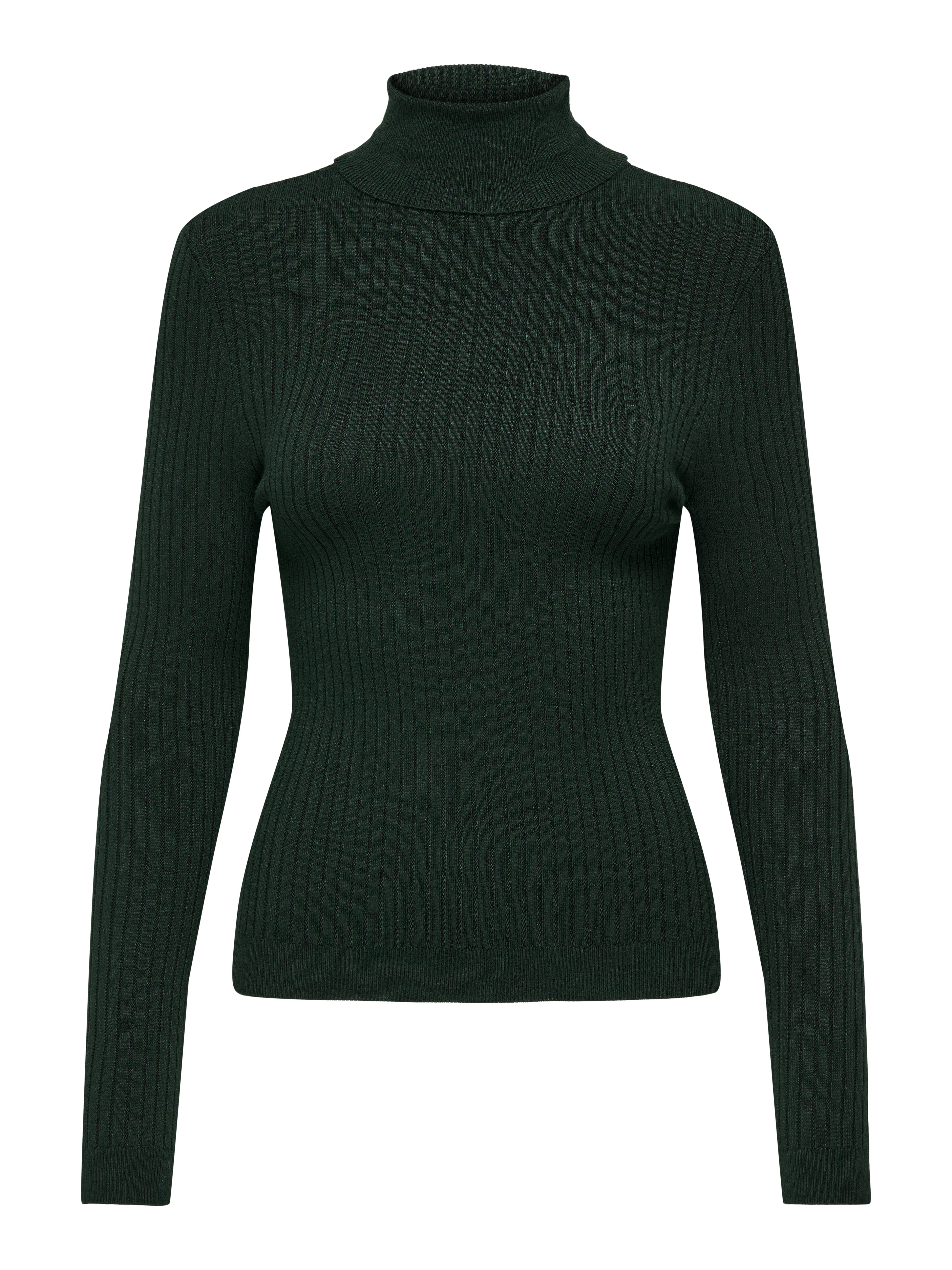 Only - Onlkarol L/S Rollneck Pullover Knt Noos Scarab - Gr. - S