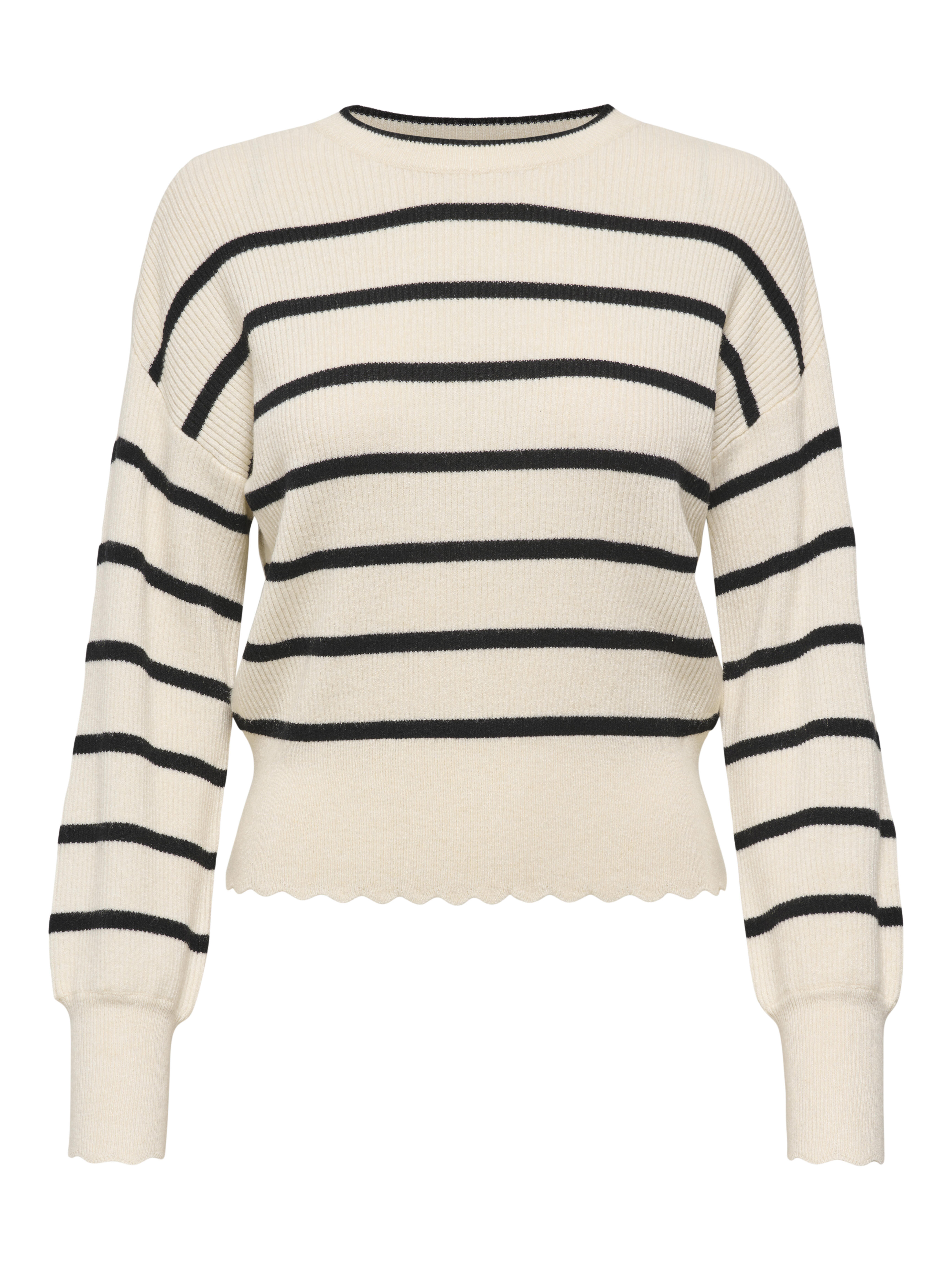Only, Damen, Pullover, ONLIBI Strickpullover Strickpullover, Grau, (L) - Bild 3