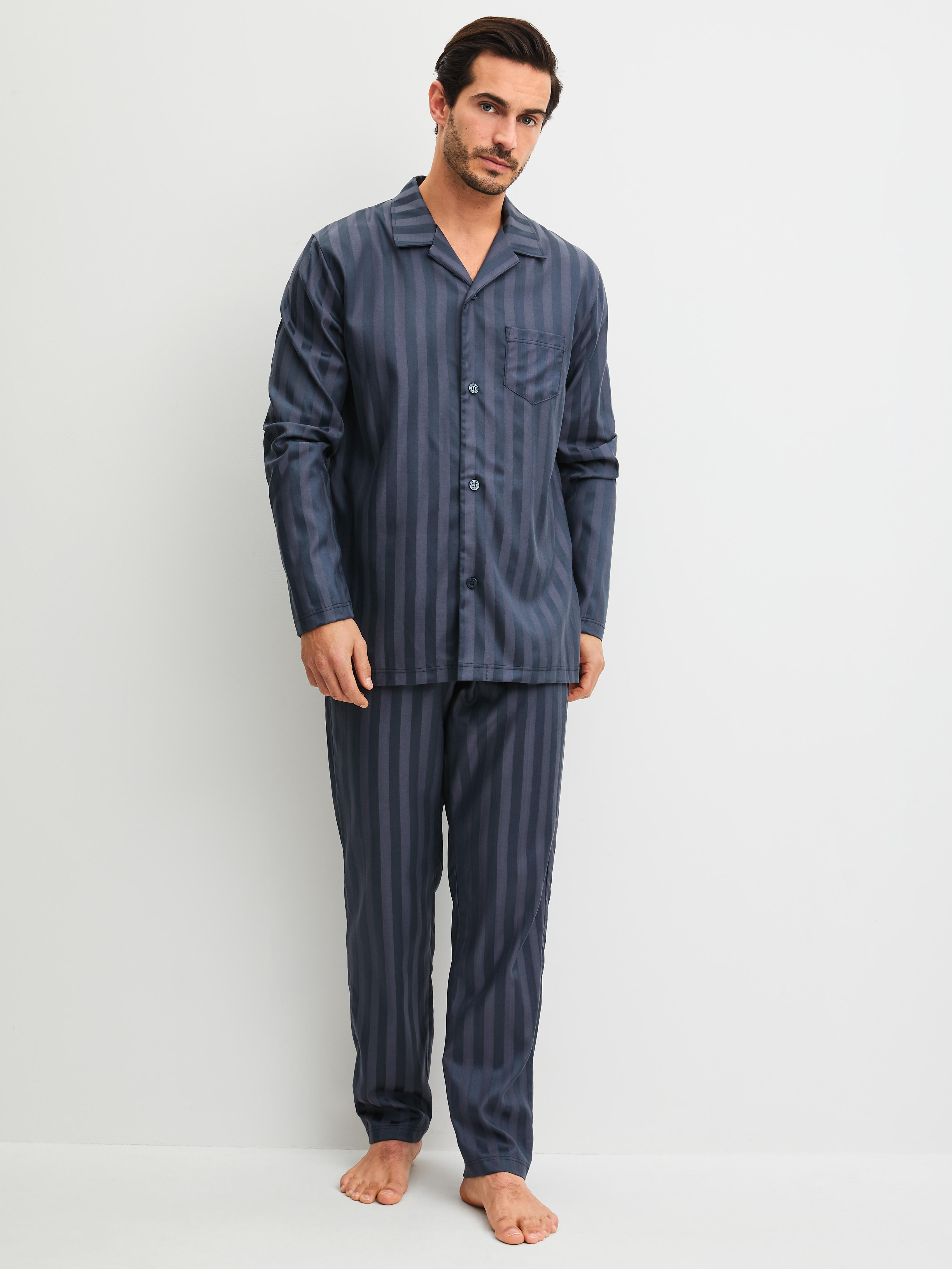 Calida Herren - Pyjama Anthrazit - Gr. - M