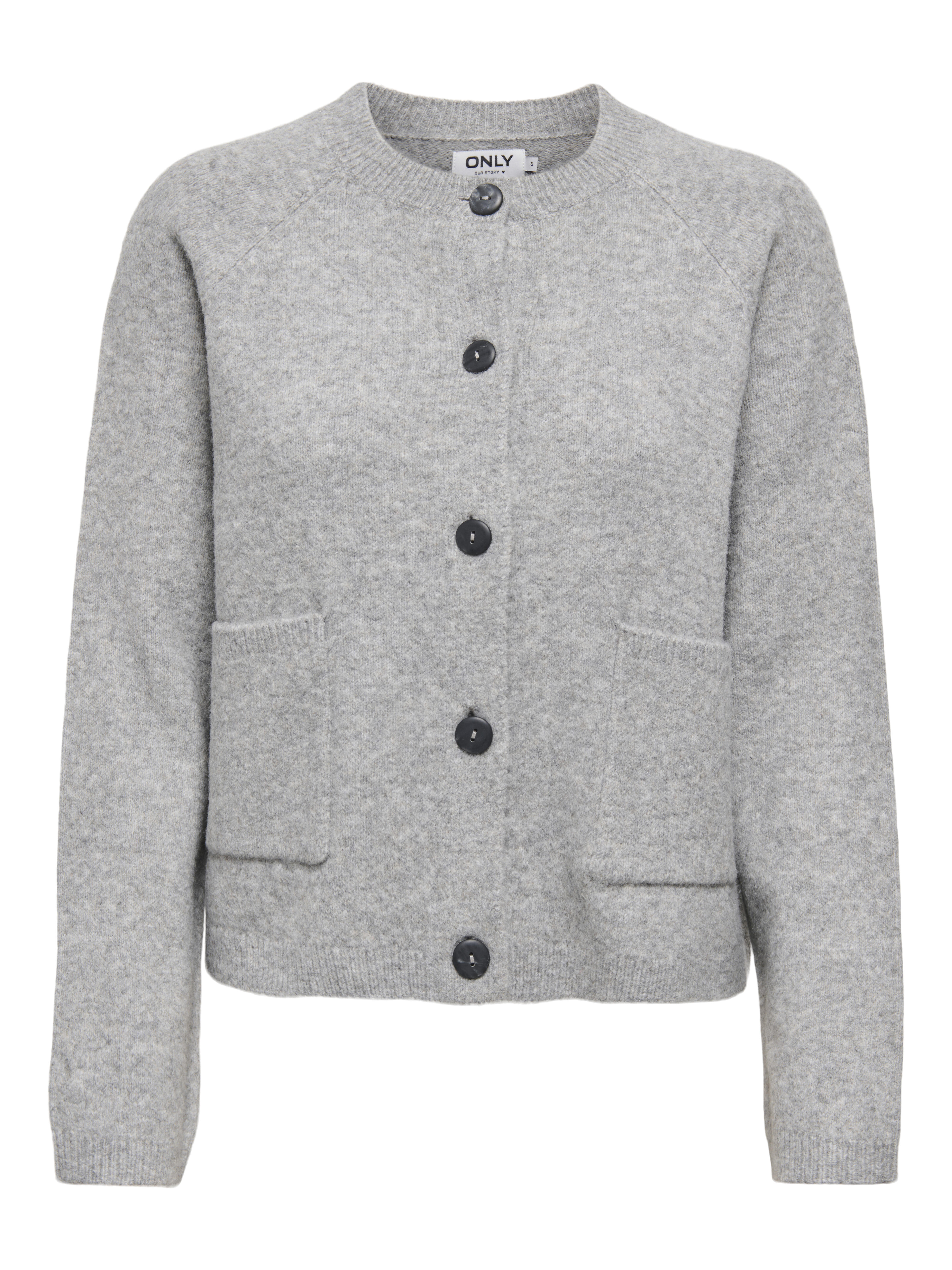 Only Onlpiemonte L/S Cardigan Knt Noos, Light Grey Melange - Bild 6