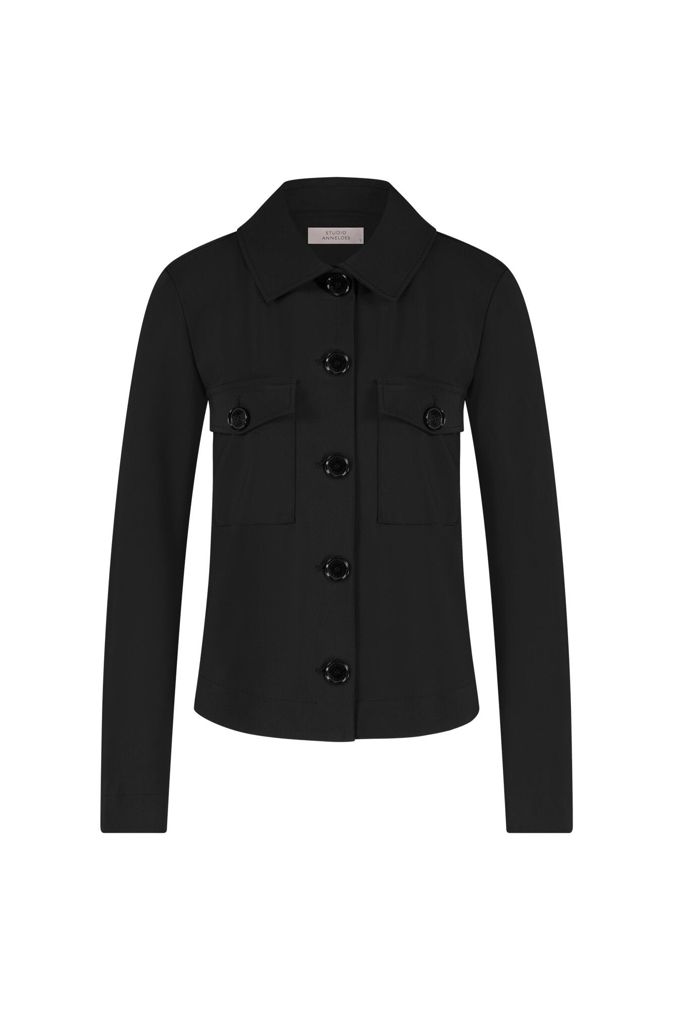 Studio Anneloes - Claire Bonded Jacket Black - Gr. - M