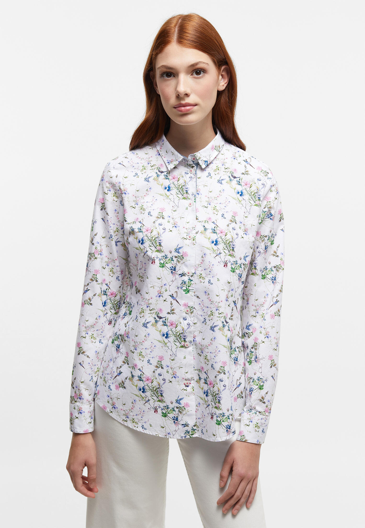ETERNA Oxford Shirt Bluse Oxford Langarm | Deutschland