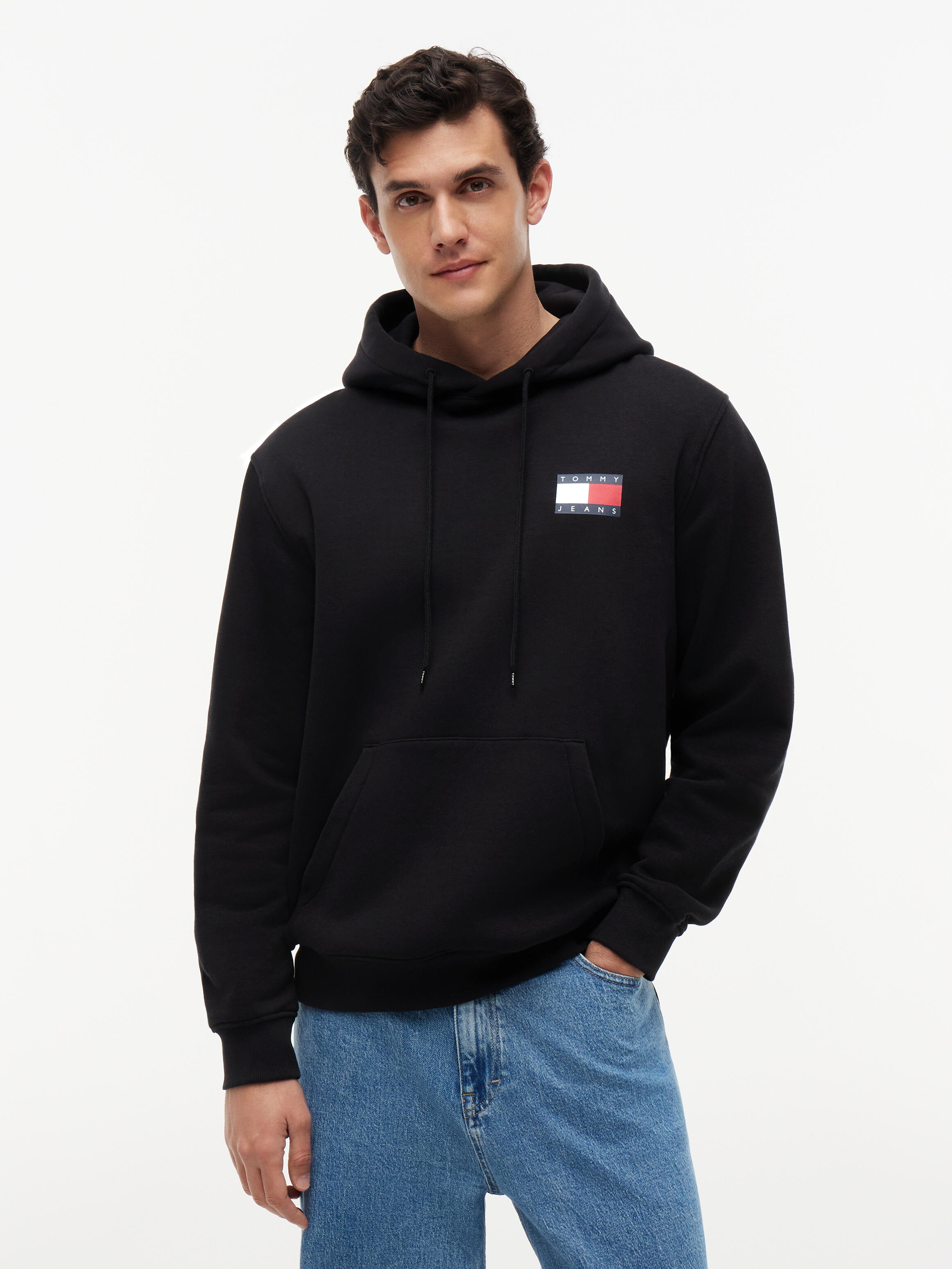 Tommy Jeans (Pvh Group) - Tjm Reg Essential Flag Hood Ext Black - Gr. - Xl