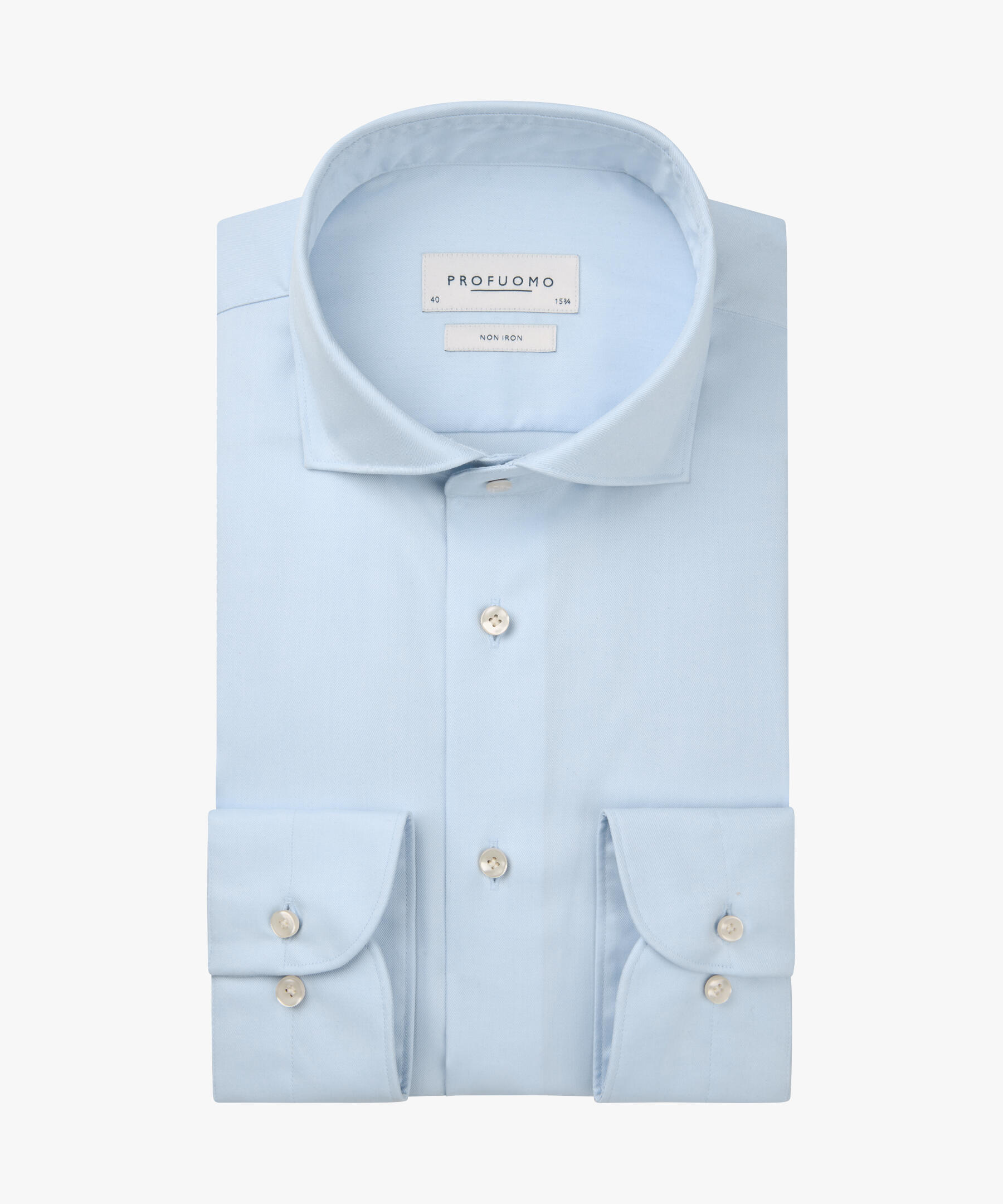 Profuomo Twill Slim Fit Single-Cuff Formal Shirt - Bild 4