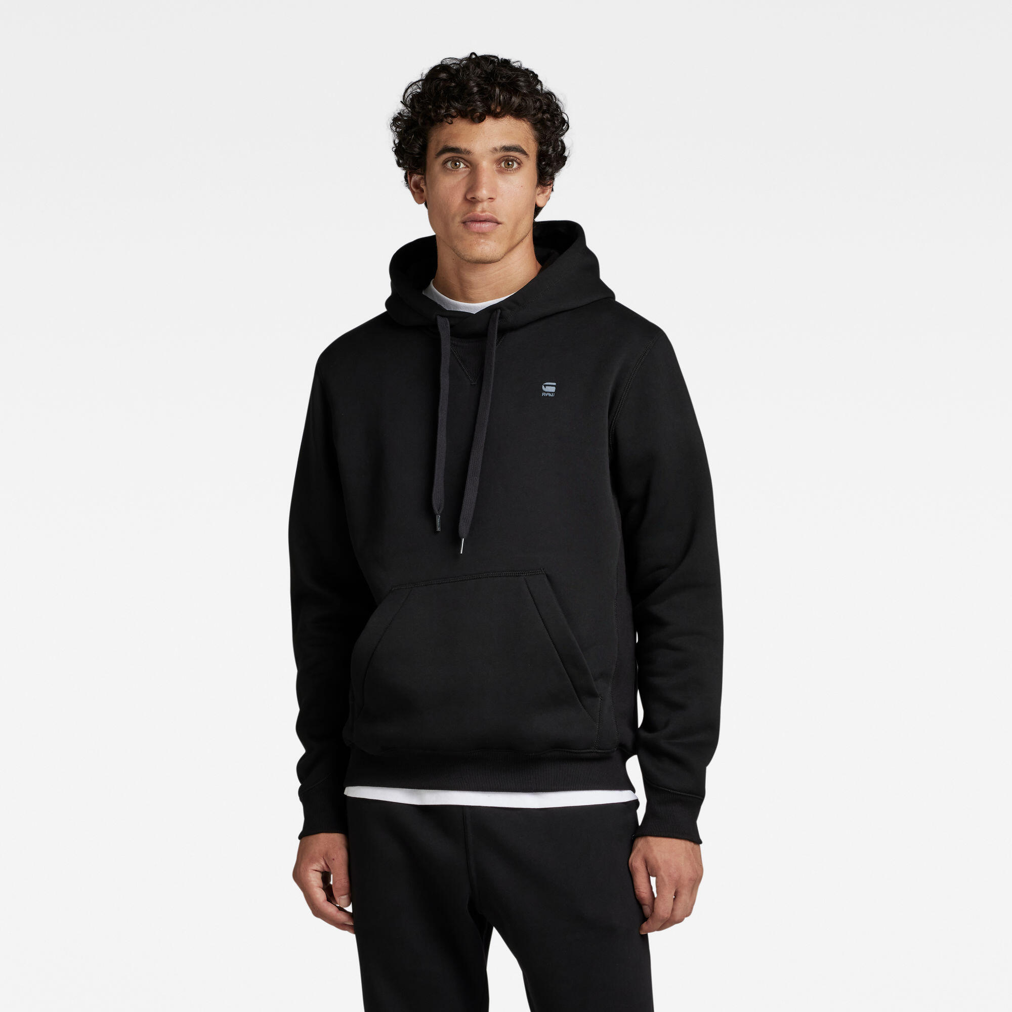 G-Star Raw Herren Nero Longpullover G-Star "Premium Core Hoodie Sweater", Gr. M, Schwarz (Dk Schwarz), Obermaterial: 55% Baumwolle, 45% Polyester, Pullover Longpu... - Bild 3