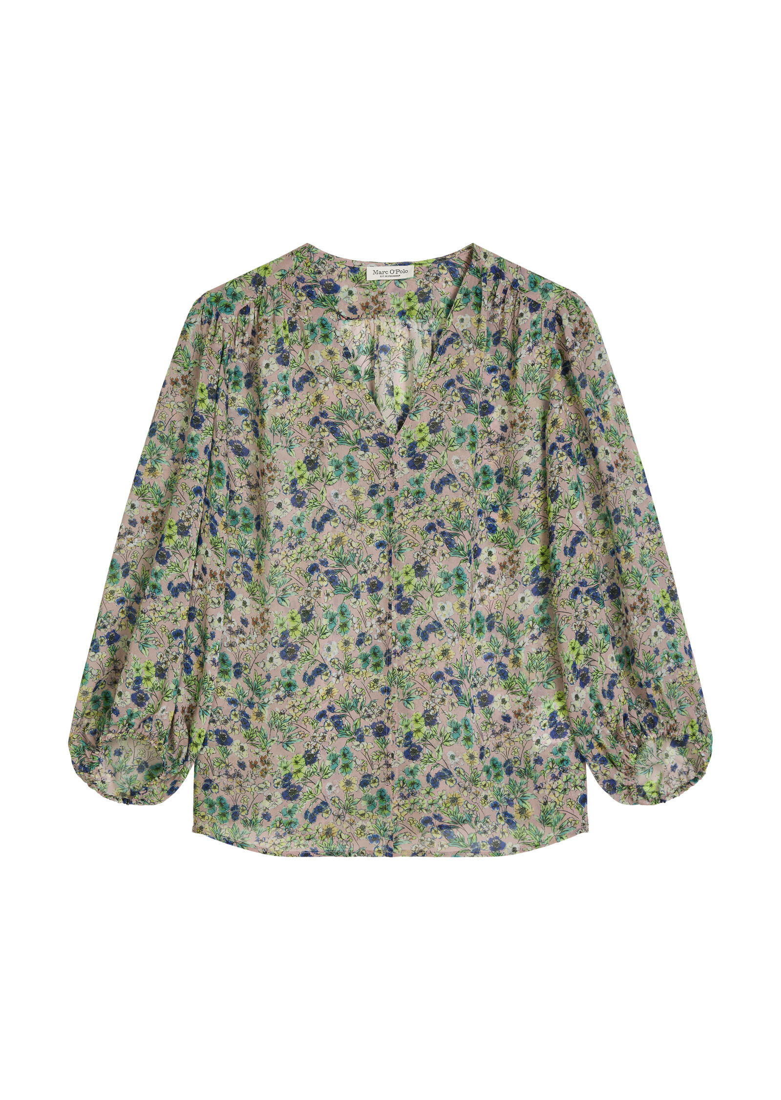 Marc O'polo Casual - Print-Bluse Relaxed Light Pink - Gr. - 42