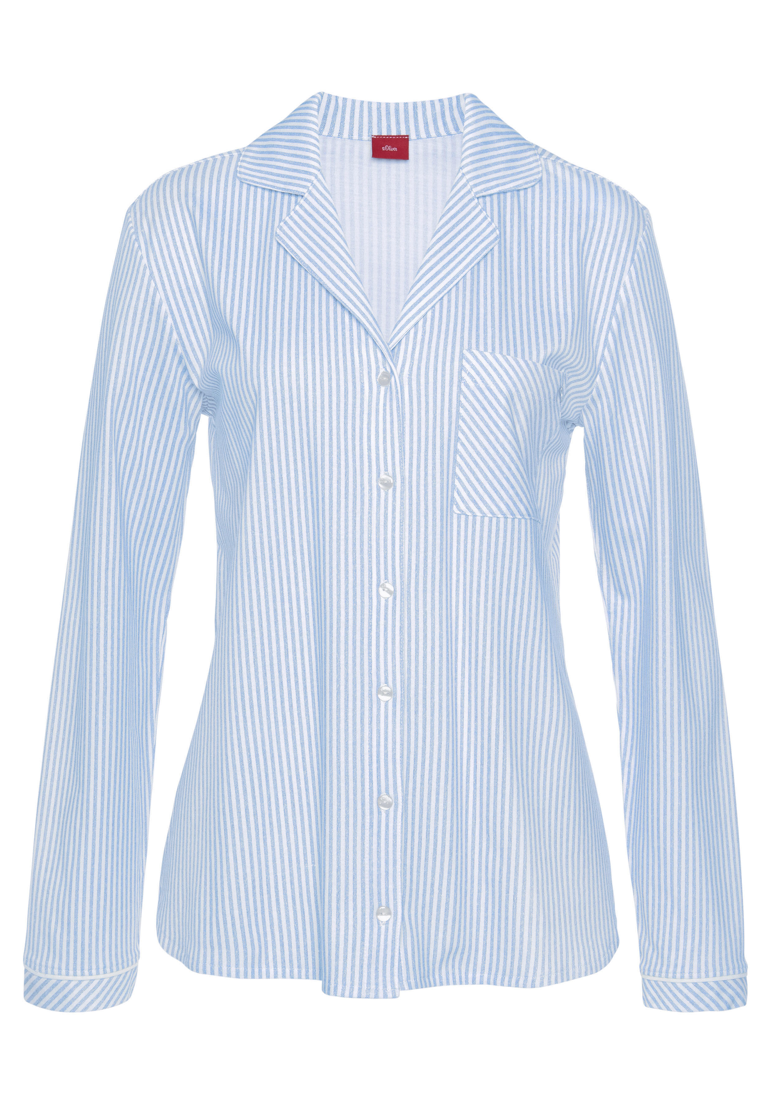 Lascana S.o Summer Stripes Long Shirt, Blue Stripes - Bild 2