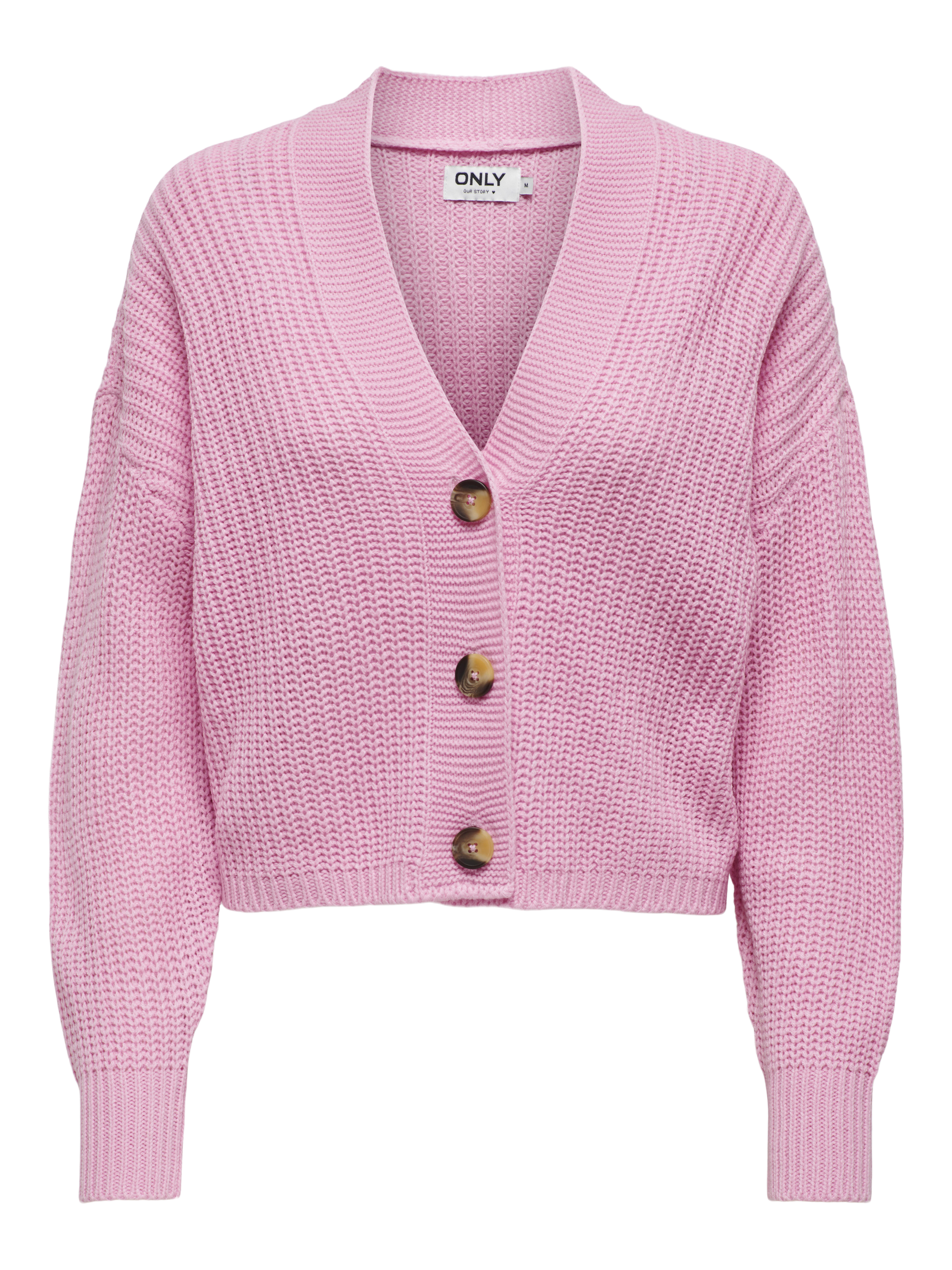 Only - Onlcarol Nice L/S Cardigan Knt Noos Prism Pink - Gr. - S