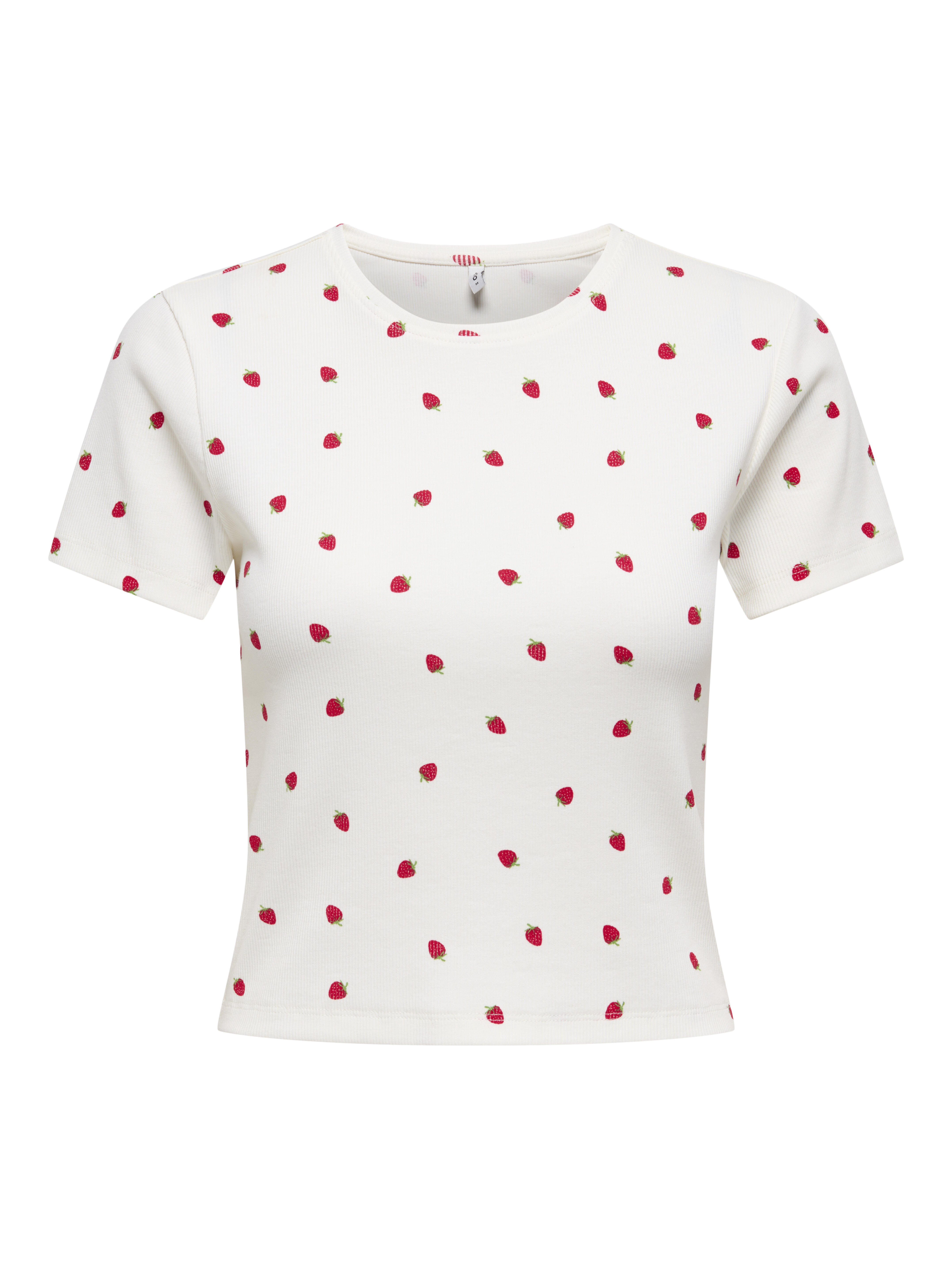 Only - Onlfenja S/S Aop Top Jrs Noos Cloud Dancer - Gr. - L
