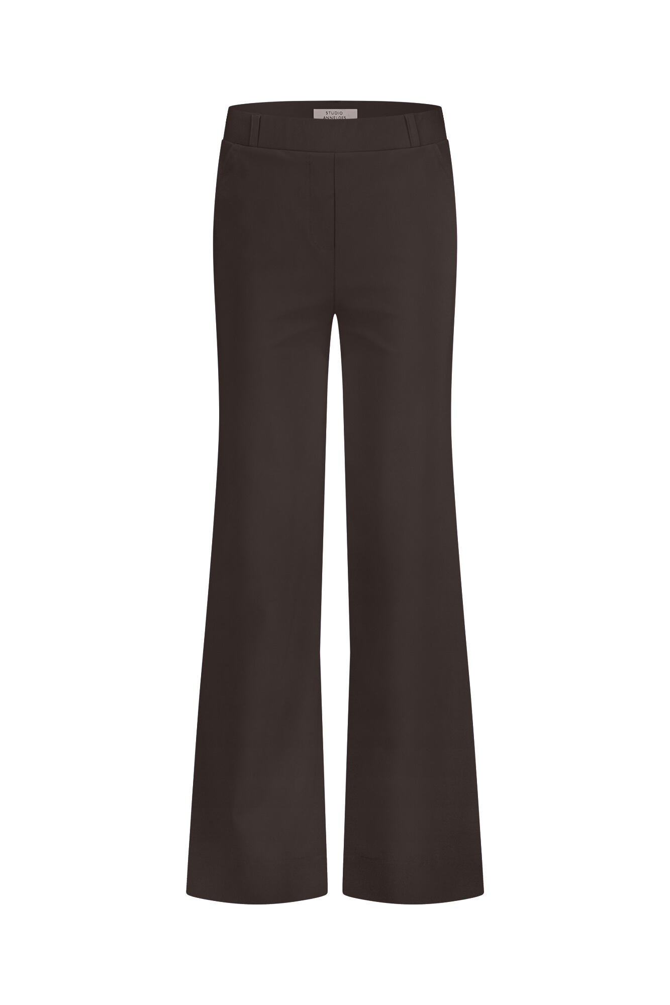 Studio Anneloes - Lexie Bonded Trousers Espresso - Gr. - Xs