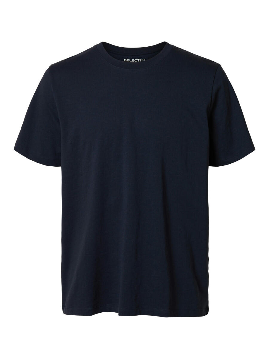 Selected Men Blau - T-Shirt Mit Rundhalsausschnitt - Gr. - M