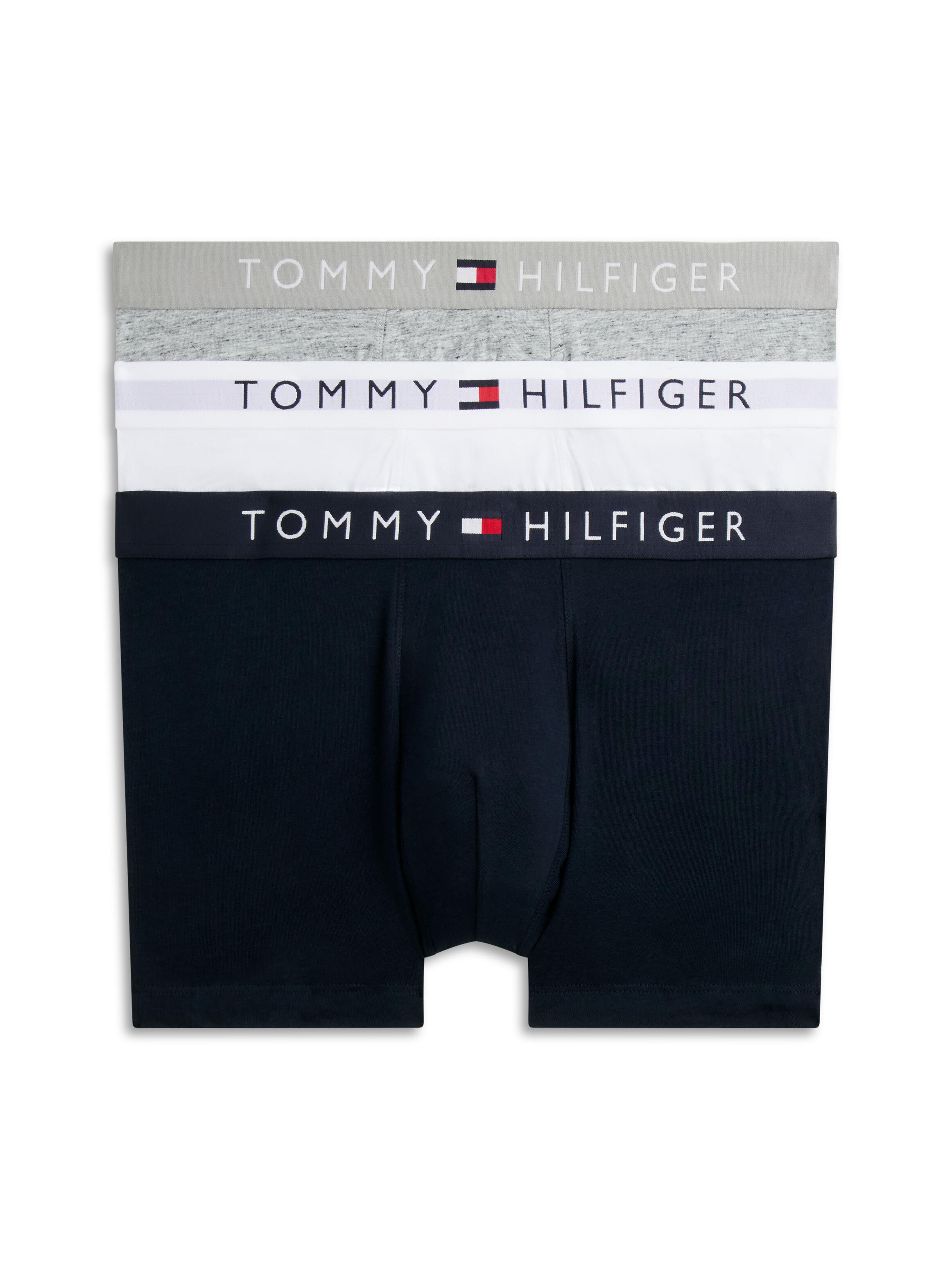 Tommy Hilfiger Underwear/Swimwear (Pvh Group) 3P Trunk Wb Grey Htr/White/Desert Sky - Gr. - L - Bild 4