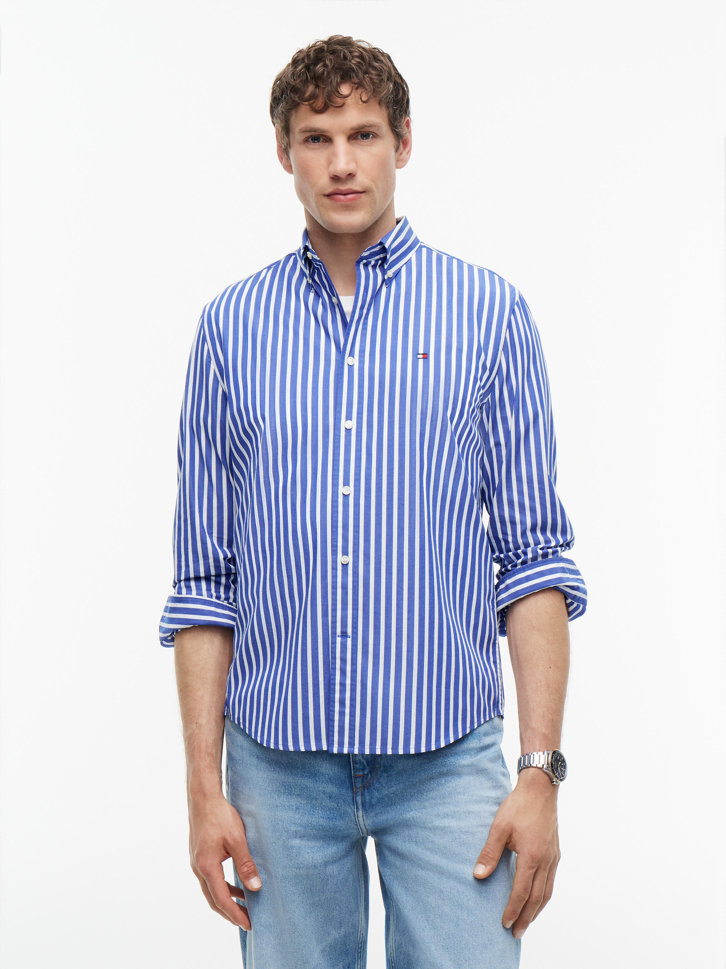 Tommy Hilfiger Herren Freizeithemden Blau Gr. Mittel - Bild 2