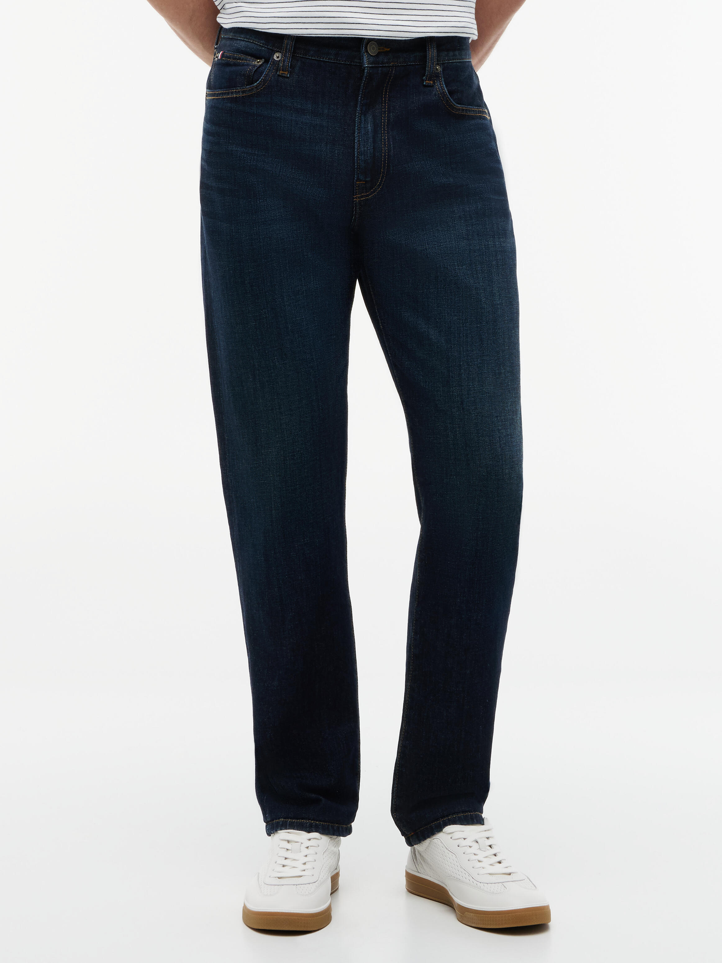 Tommy Hilfiger Herren Blau "Denton Slim Straight Fit" - Bild 4