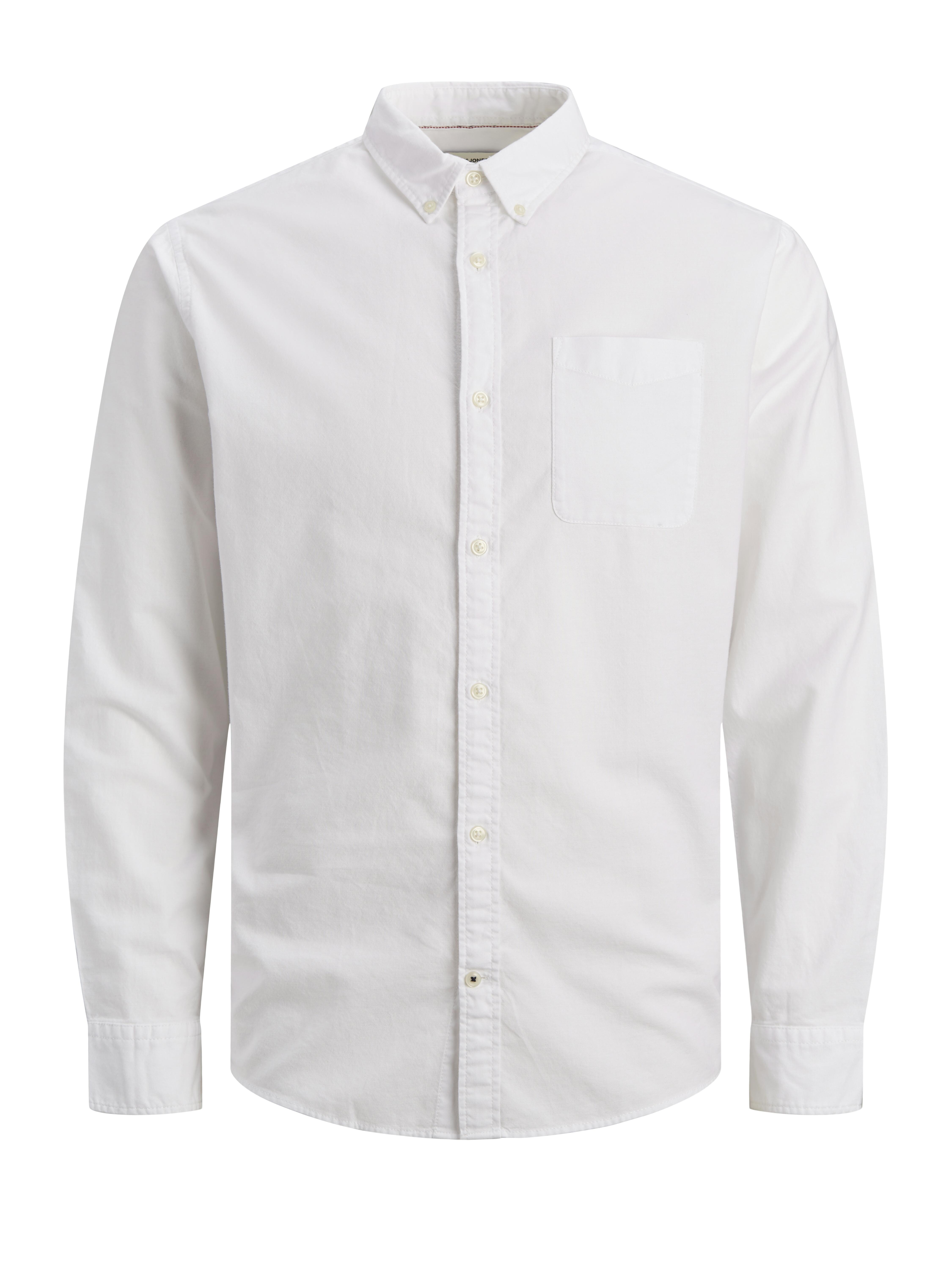 Jack&Jones - Jjeoxford Shirt Ls Noos White - Gr. - Xl - Bild 7