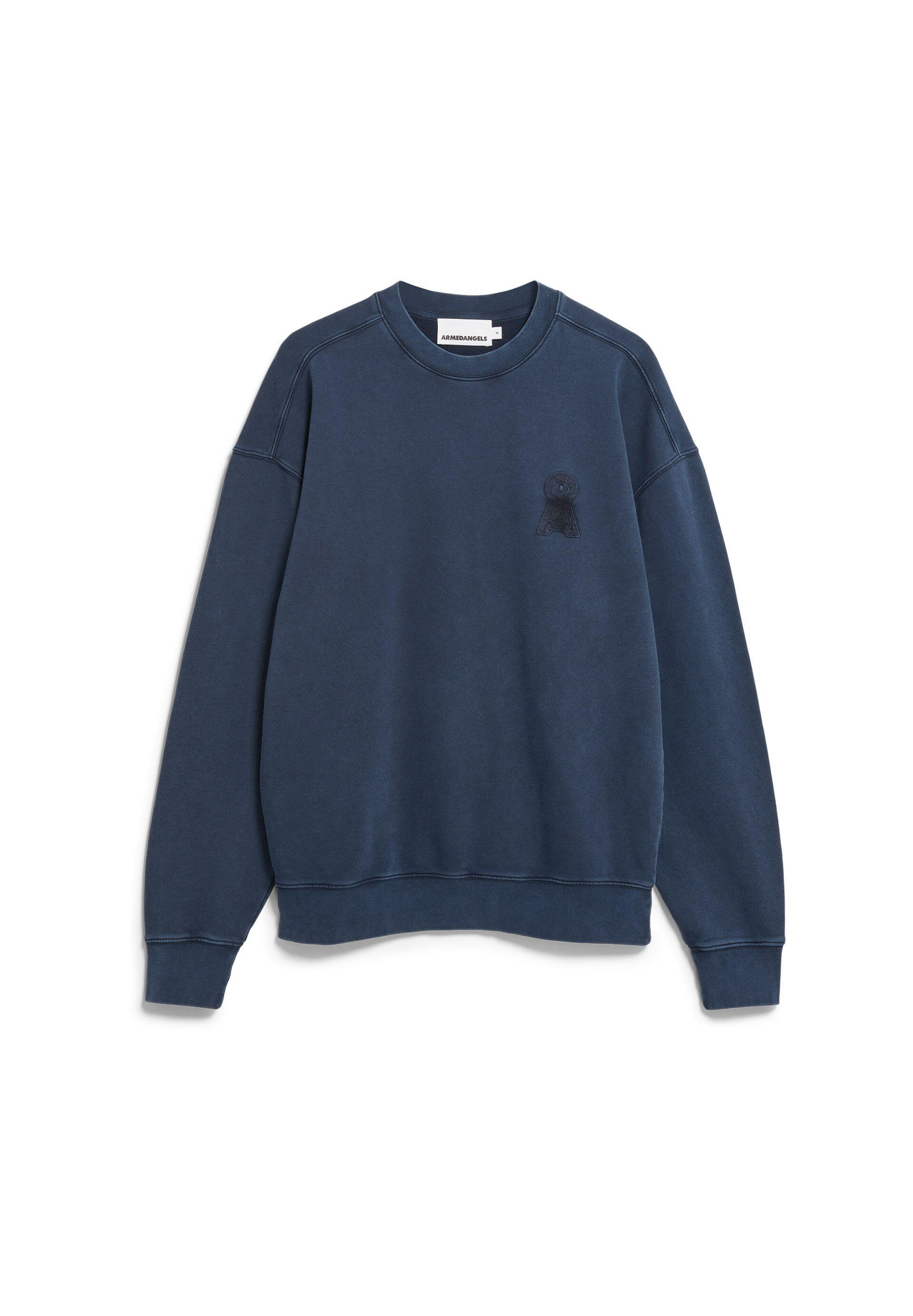 ARMEDANGELS Herren Sweatshirt Marine Gr. S 100% Bio-Baumwolle - Bild 3