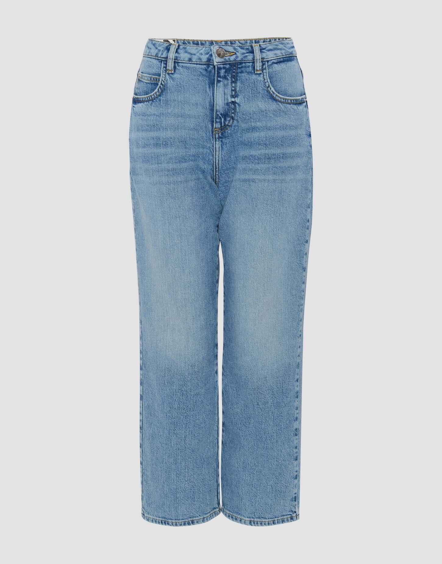 Opus Cropped Straight Jeans Lani glazed - blau (70117) - 34/L26