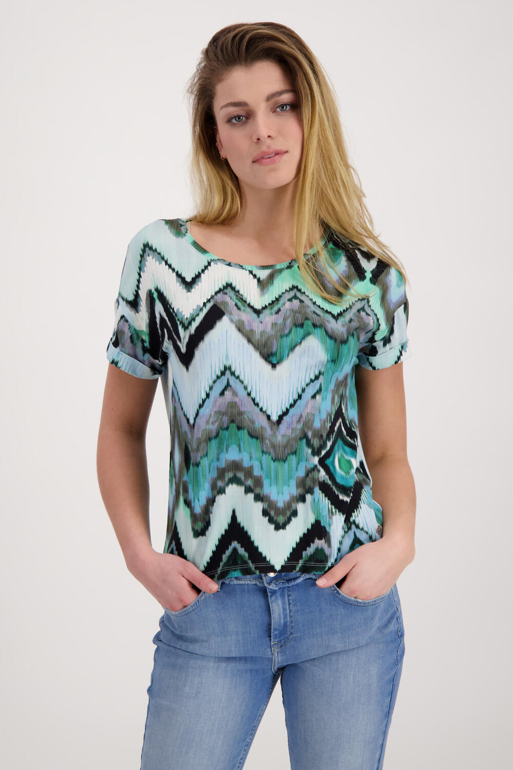 monari T Shirt mit Ikat Deutschland | Muster